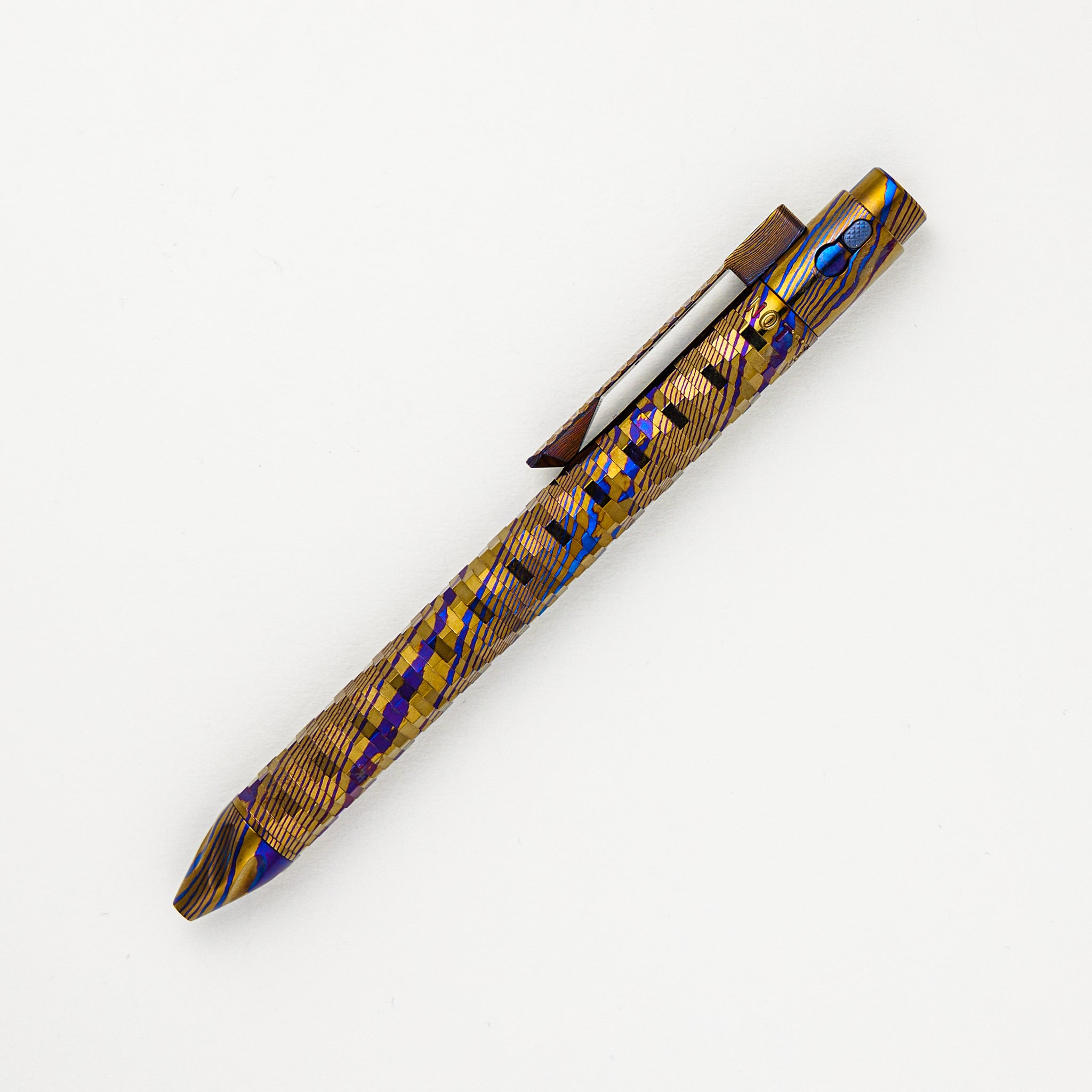 TiButton - MokuTi Parker Full Digital RHSL Full Build W/ Full Carved Machined Clip & Helix Tip