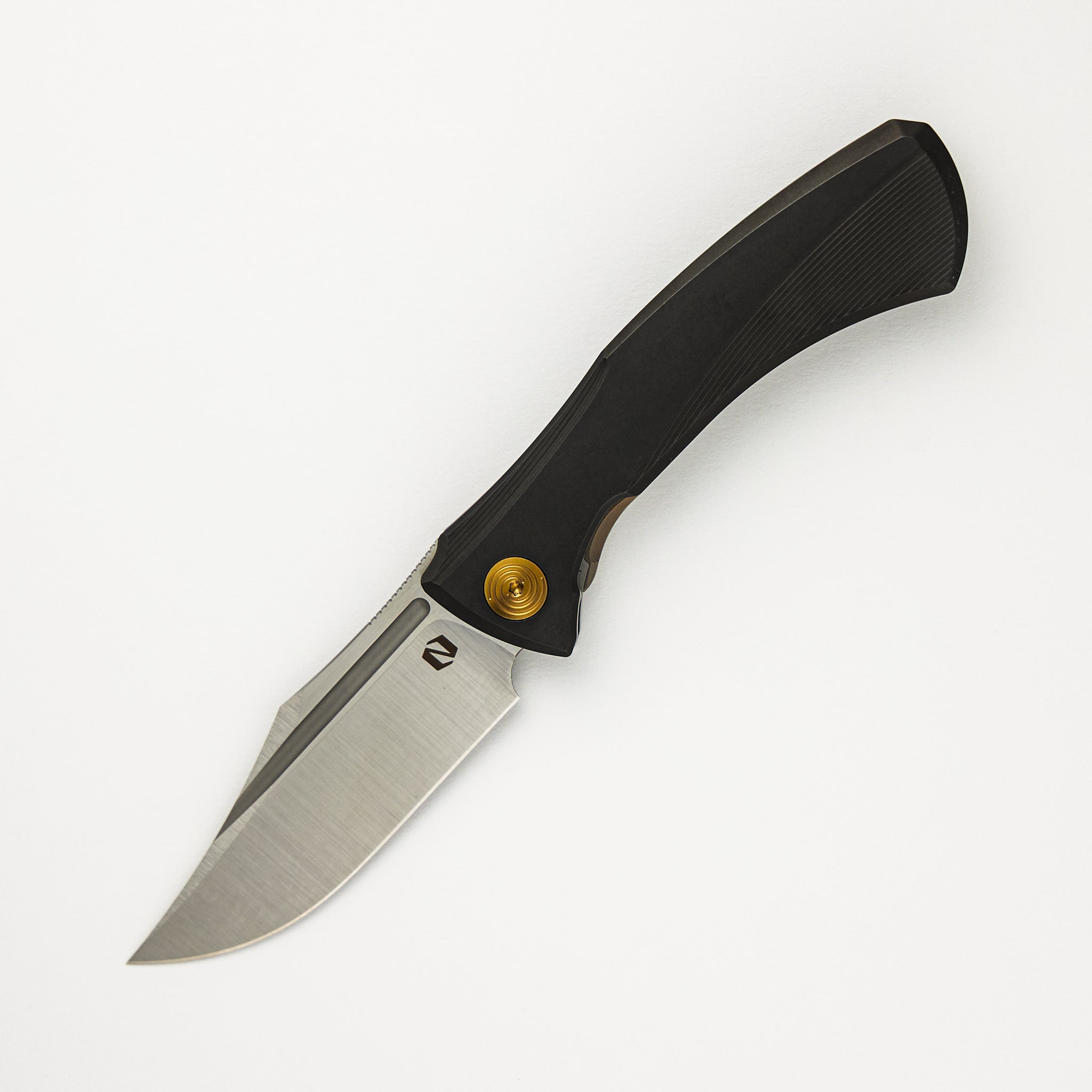 Ghoul - Ti Light Black PVD Handle - Belt Satin S90V Blade