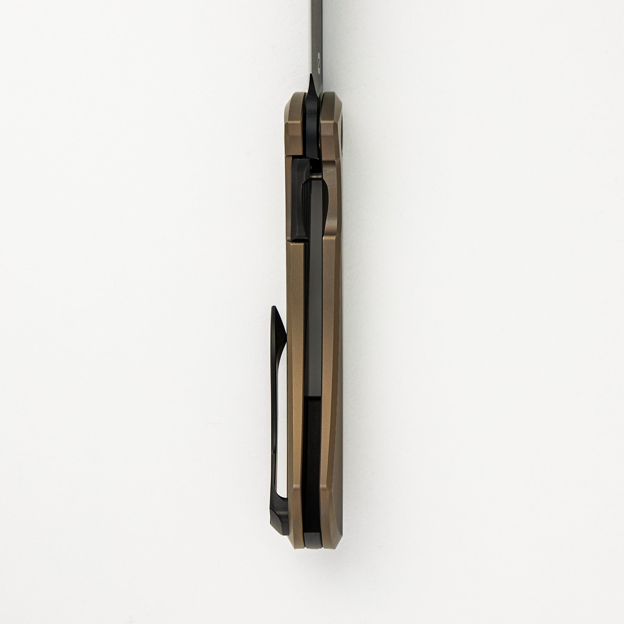 Ghoul - Ti Bronze Anodized Handle - Black PVD M390 Blade