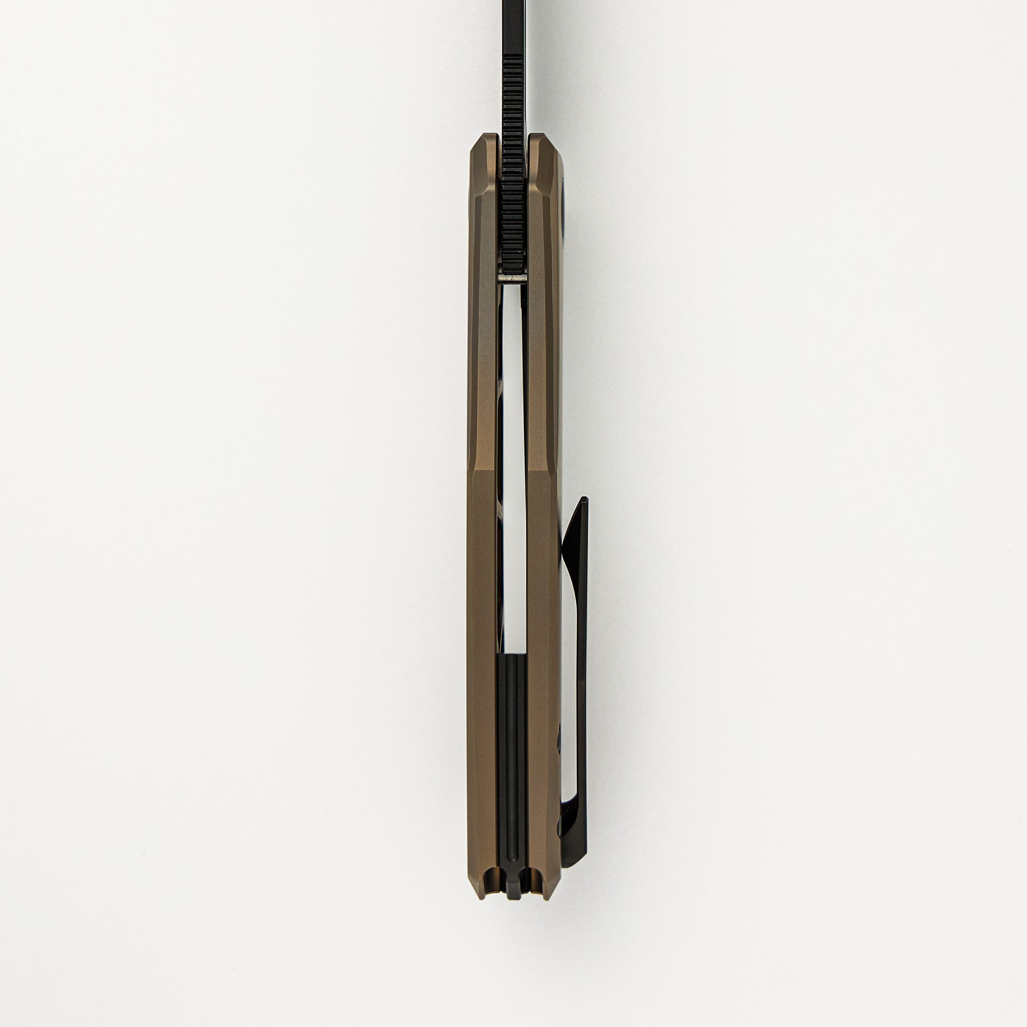 Ghoul - Ti Bronze Anodized Handle - Black PVD M390 Blade