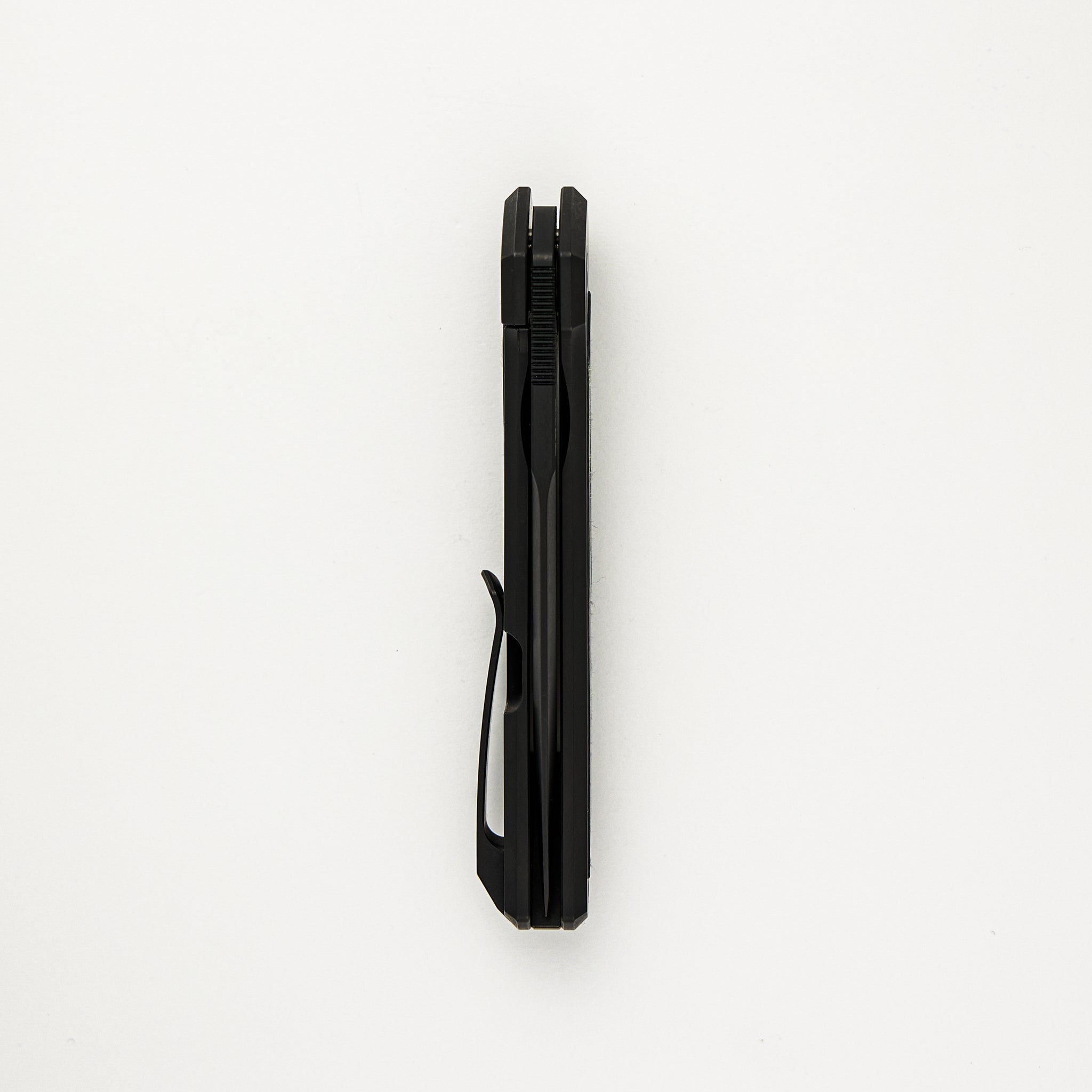 Cobra - Black PVD Titanium Handle W/ Black Dunes Carbon Fiber Inlays - Black PVD CPM-M4 Blade