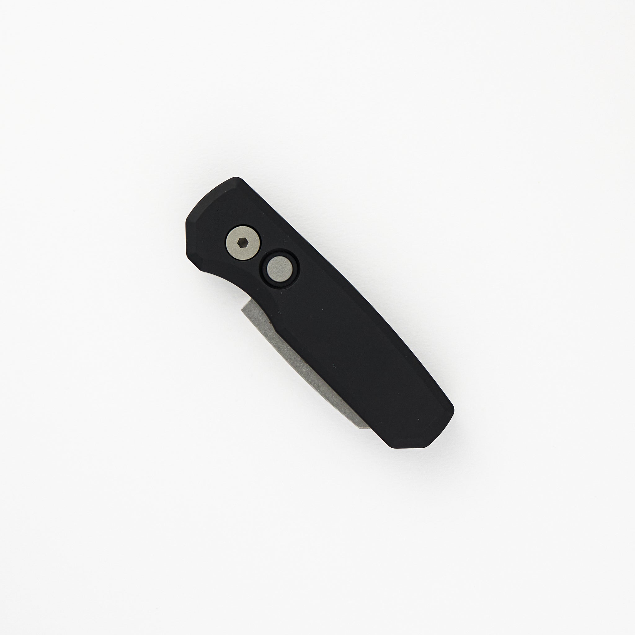 Runt 5 - Black Aluminum Handle - Stonewash Magnacut Reverse Tanto Blade - R5401