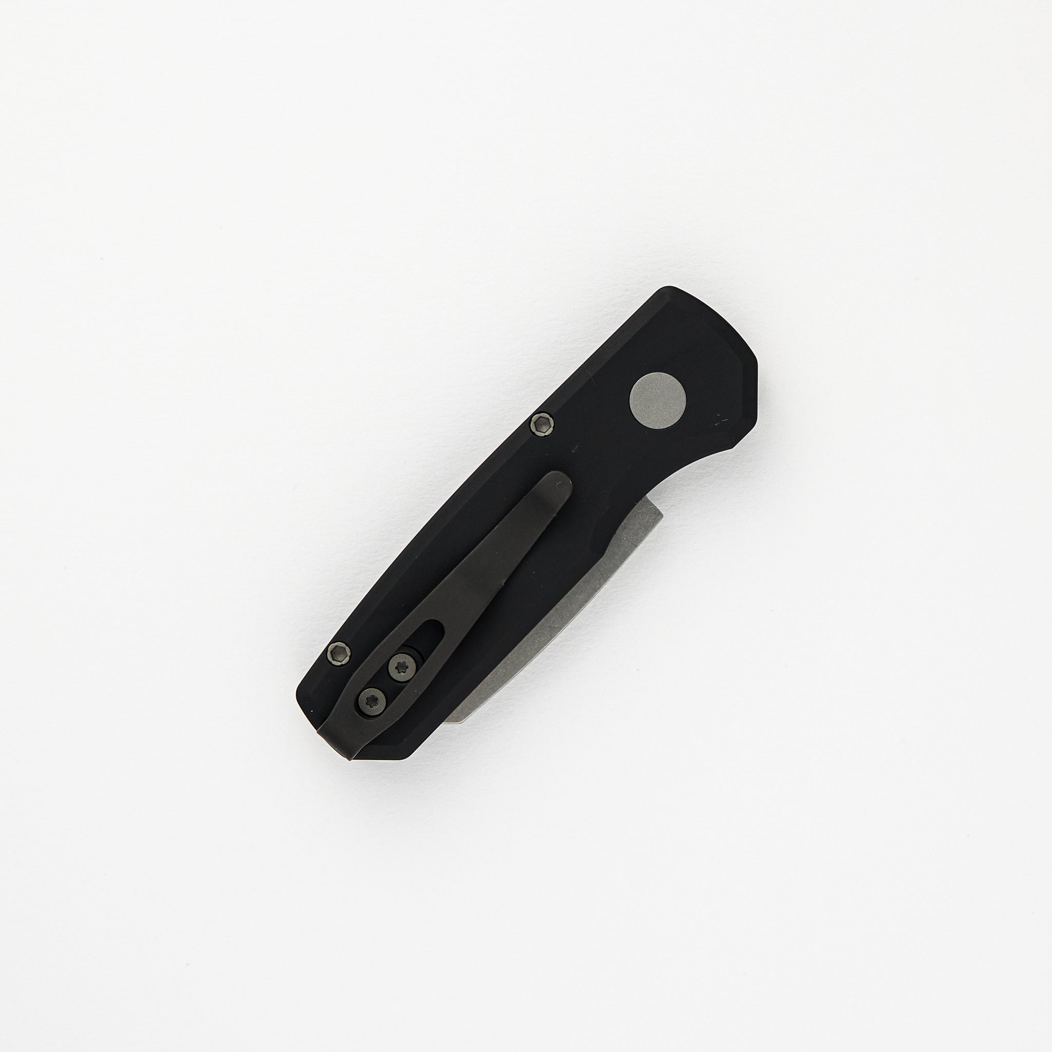 Runt 5 - Black Aluminum Handle - Stonewash Magnacut Reverse Tanto Blade - R5401