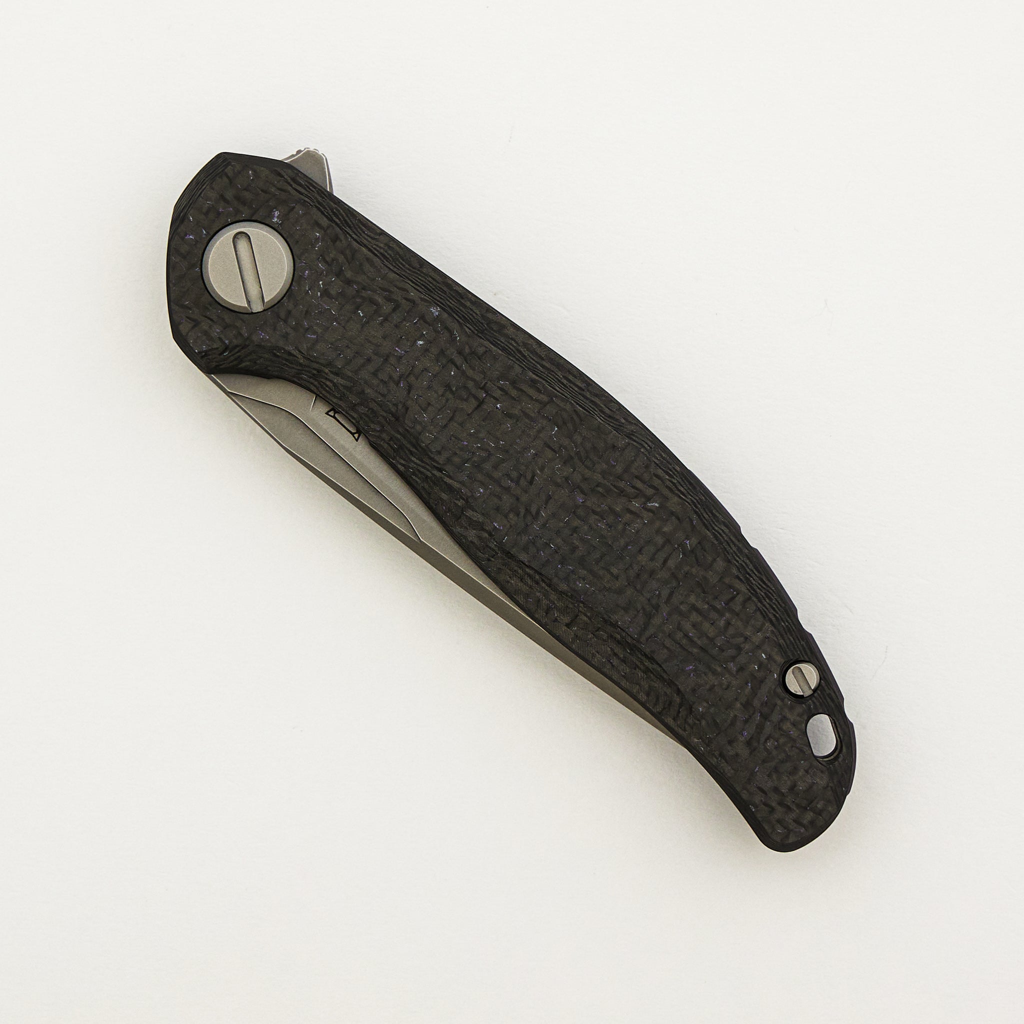 Stellar CF First Production – Purple Carbon Fiber Handle – MagnaCut Blade – MRBS
