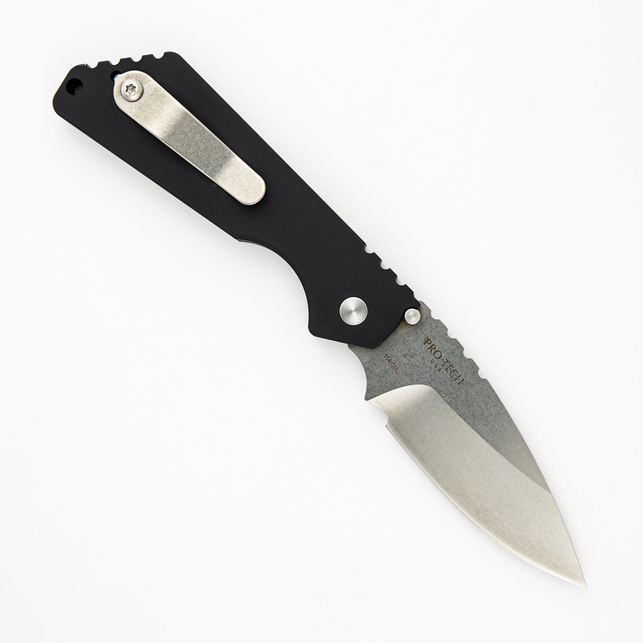 SNG Auto - Black Aluminum Handle - 154CM Blade