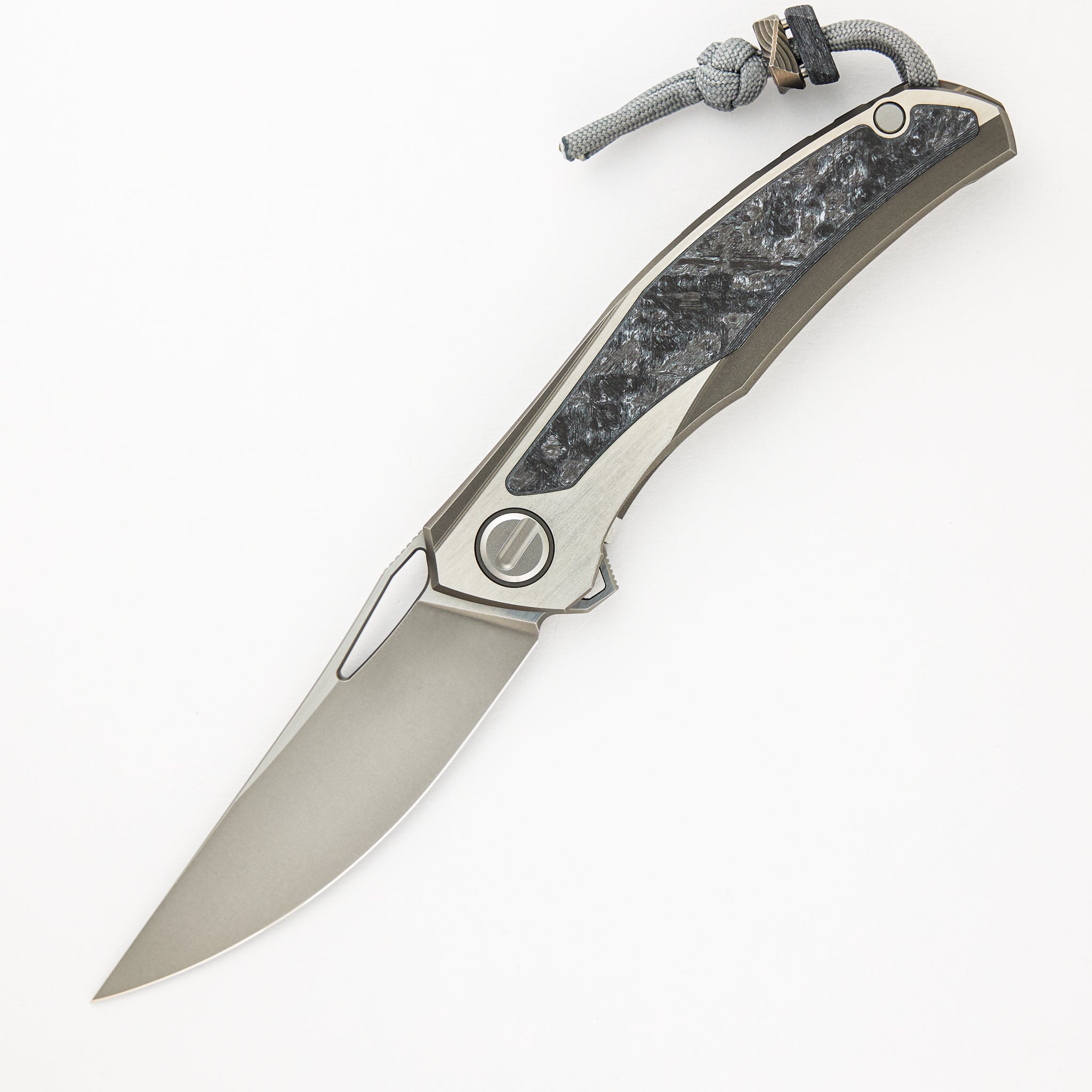 Quantum WKM - Titanium/White CarboTi Handle - S90V Blade - SRRBS