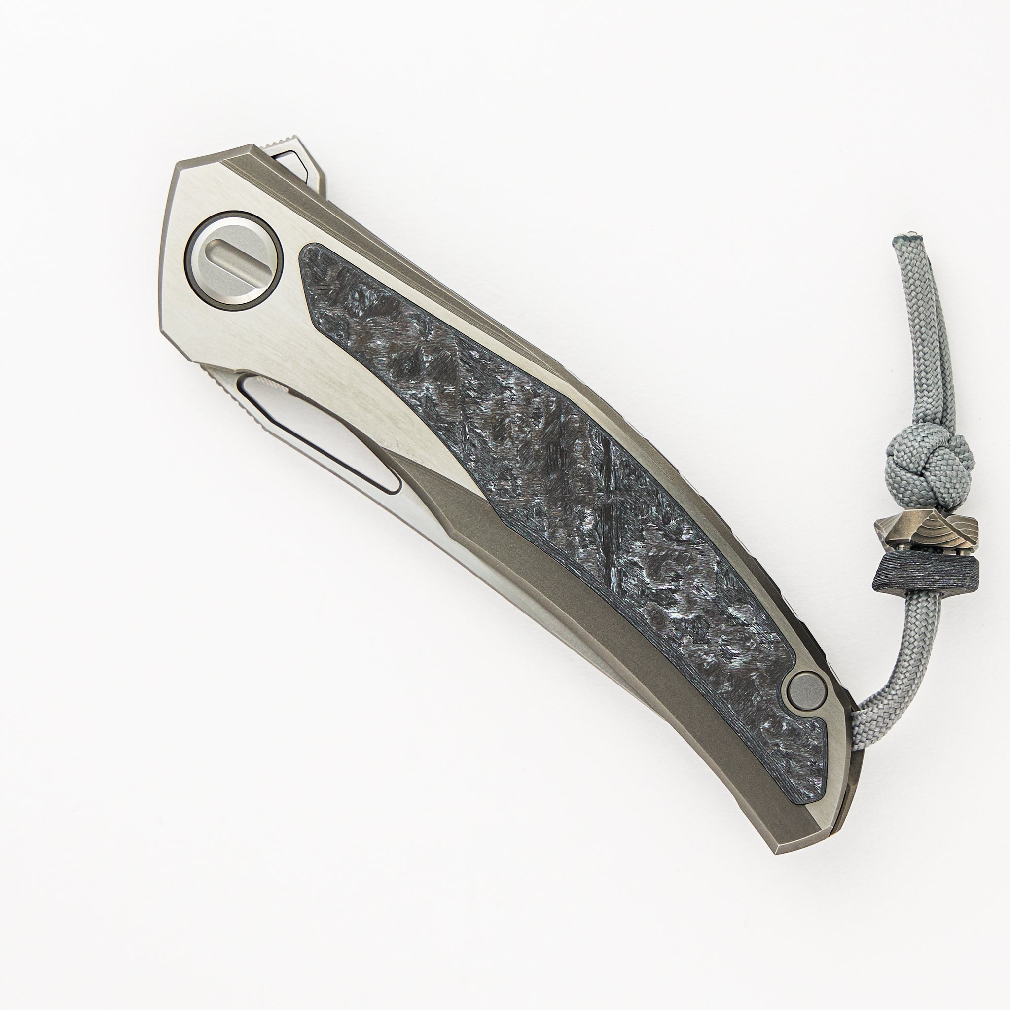 Quantum WKM - Titanium/White CarboTi Handle - S90V Blade - SRRBS