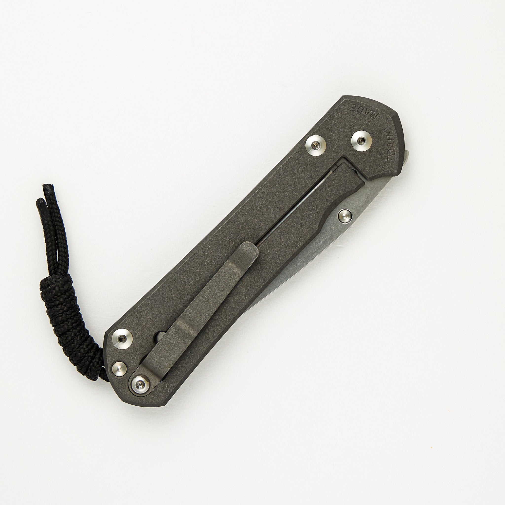 Large Sebenza 31 - Unique Graphic - Drop Point CPM MagnaCut Blade - Silver Single Thumb Lug