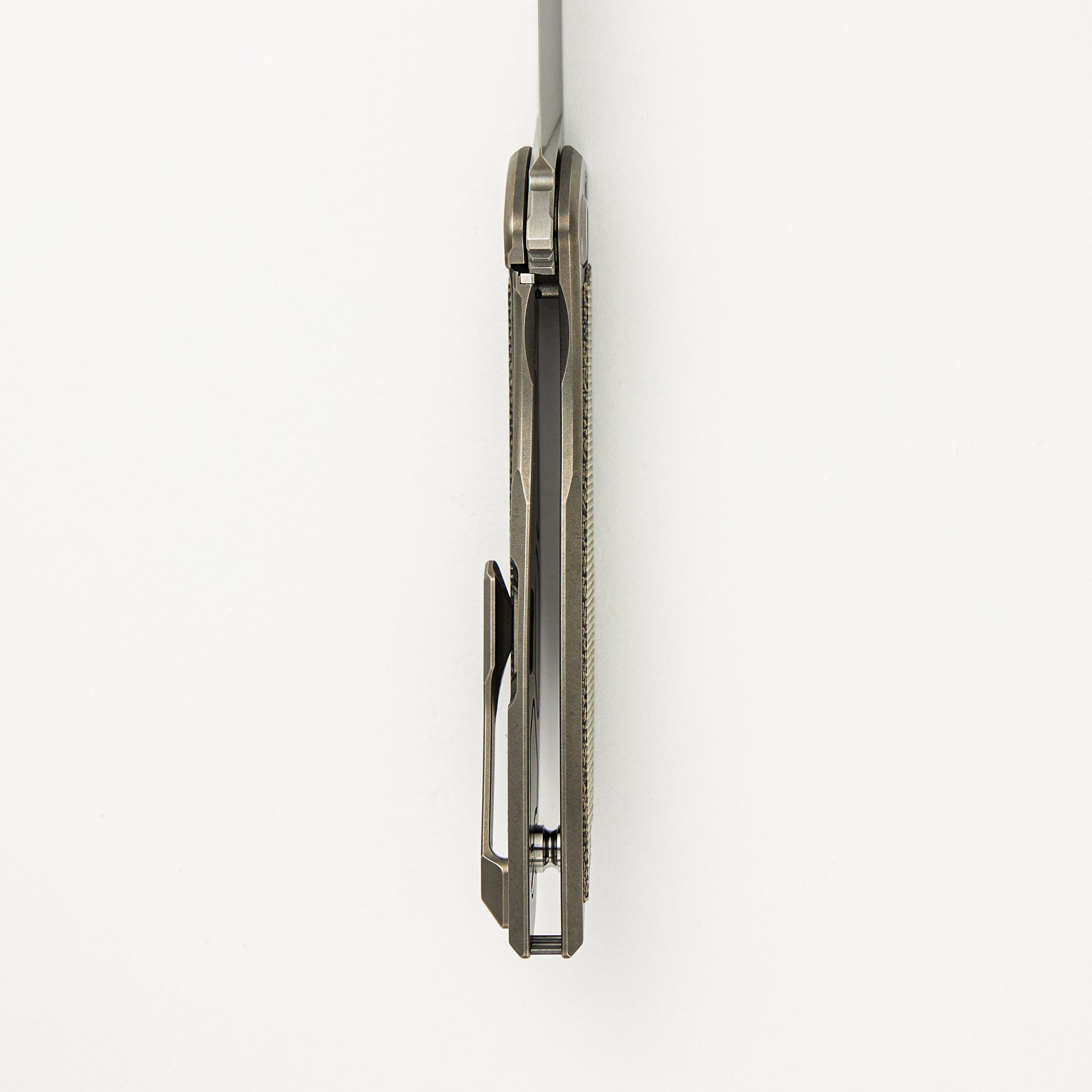 NeOn NL - Elmax Blade - Titanium/Green Canvas Micarta Handle - MRBS