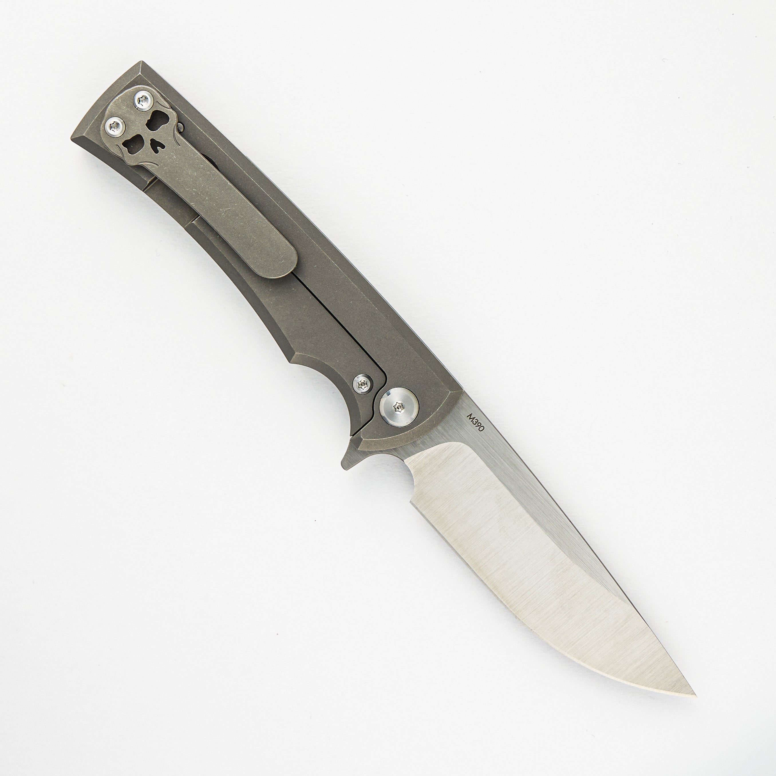 LIBERATION STREET FLIPPER – TITANIUM HANDLE – DROP POINT M390 BLADE