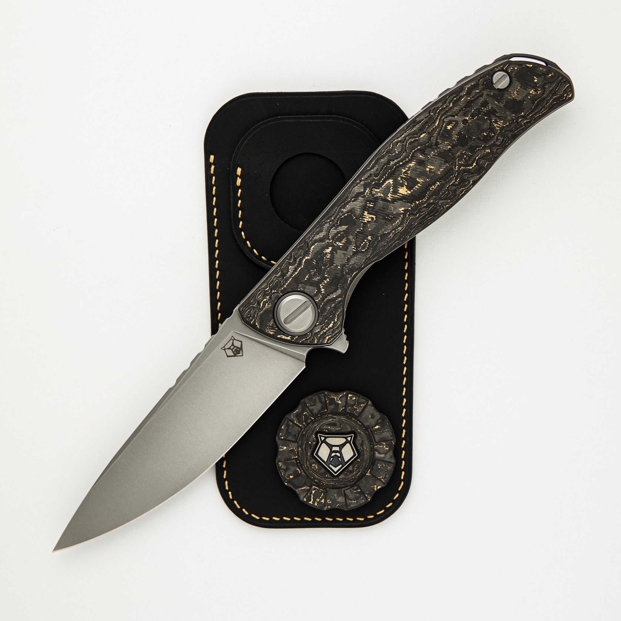 F3 - CCKS Spring 2025 Show Exclusive Set - HiTex Gear Poker Chip - Cova Leather Pouch