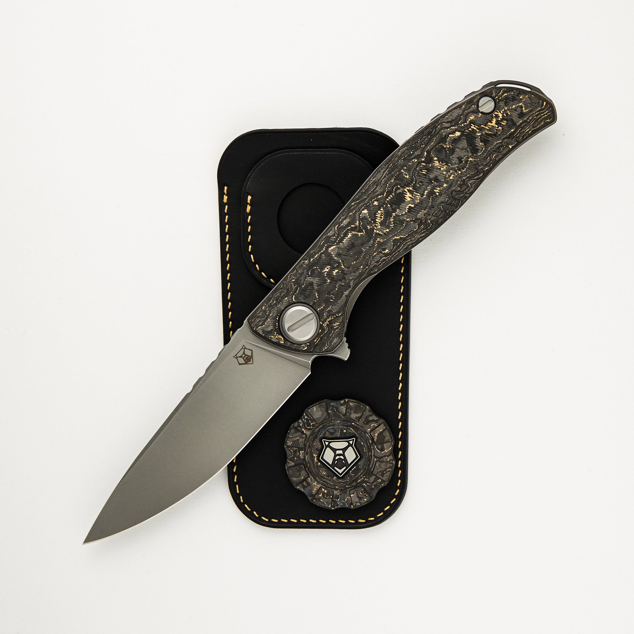 F3 - CCKS Spring 2025 Show Exclusive Set - HiTex Gear Poker Chip - Cova Leather Pouch