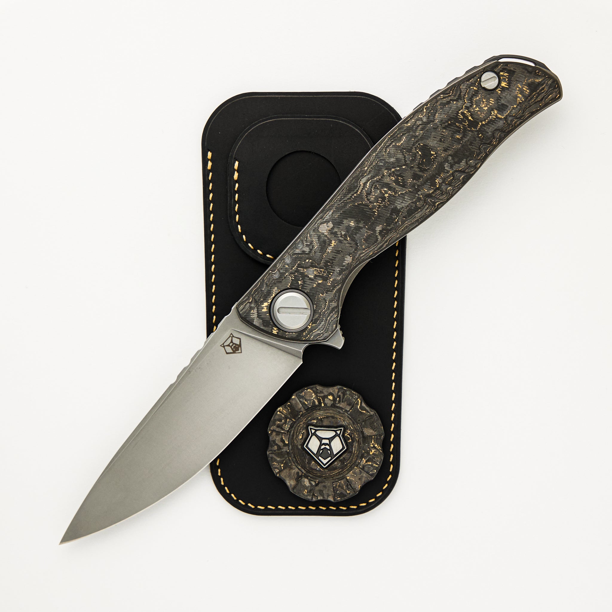 F3 - CCKS Spring 2025 Show Exclusive Set - HiTex Gear Poker Chip - Cova Leather Pouch