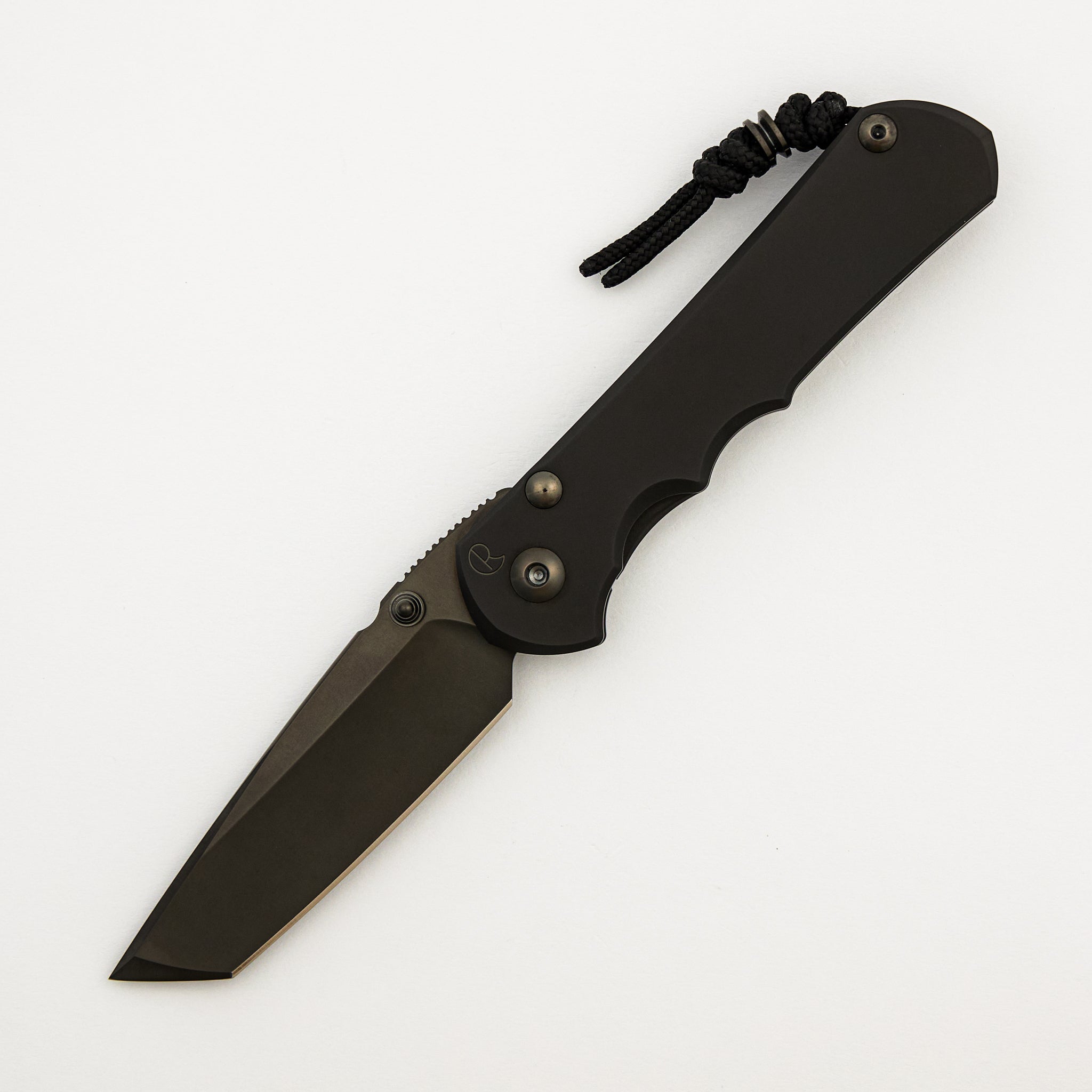 Large Inkosi - Black DLC - Tanto Black DLC MagnaCut Blade - Black DLC Hardware - MIM Clip