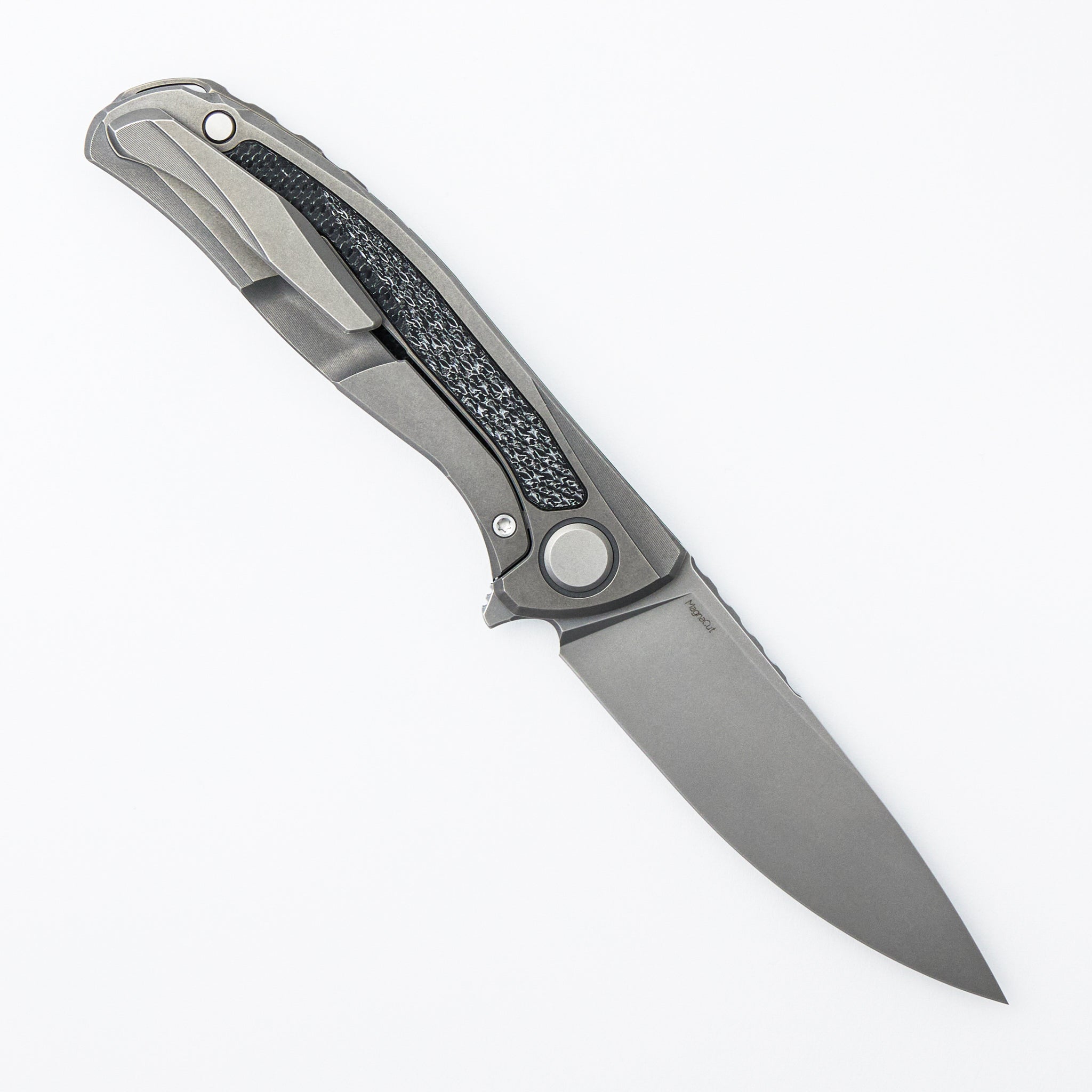 Hati - MagnaCut Blade - Charcoal Alutex/Titanium Handle - MRBS