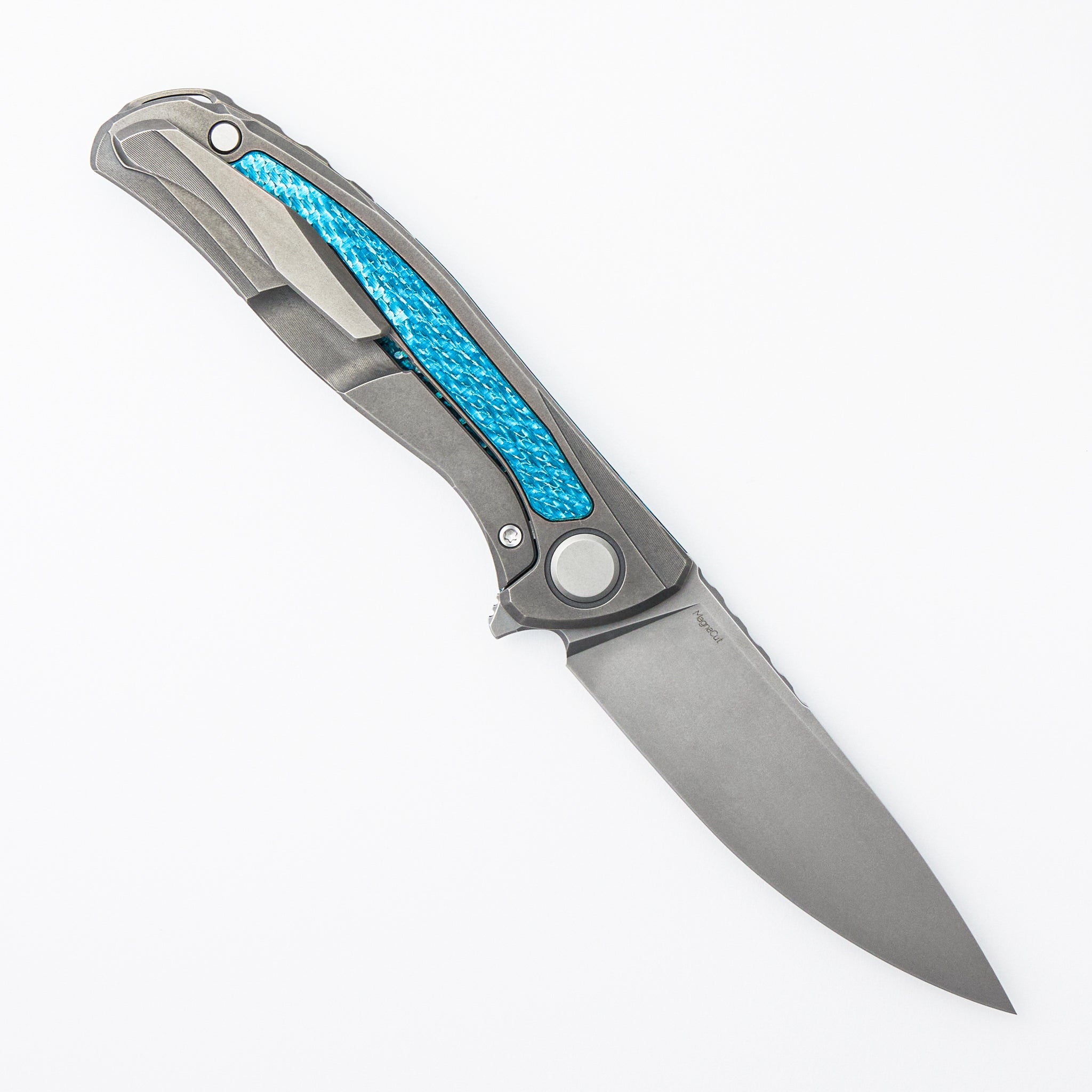 Hati - MagnaCut Blade - Teal Alutex/Titanium Handle - MRBS