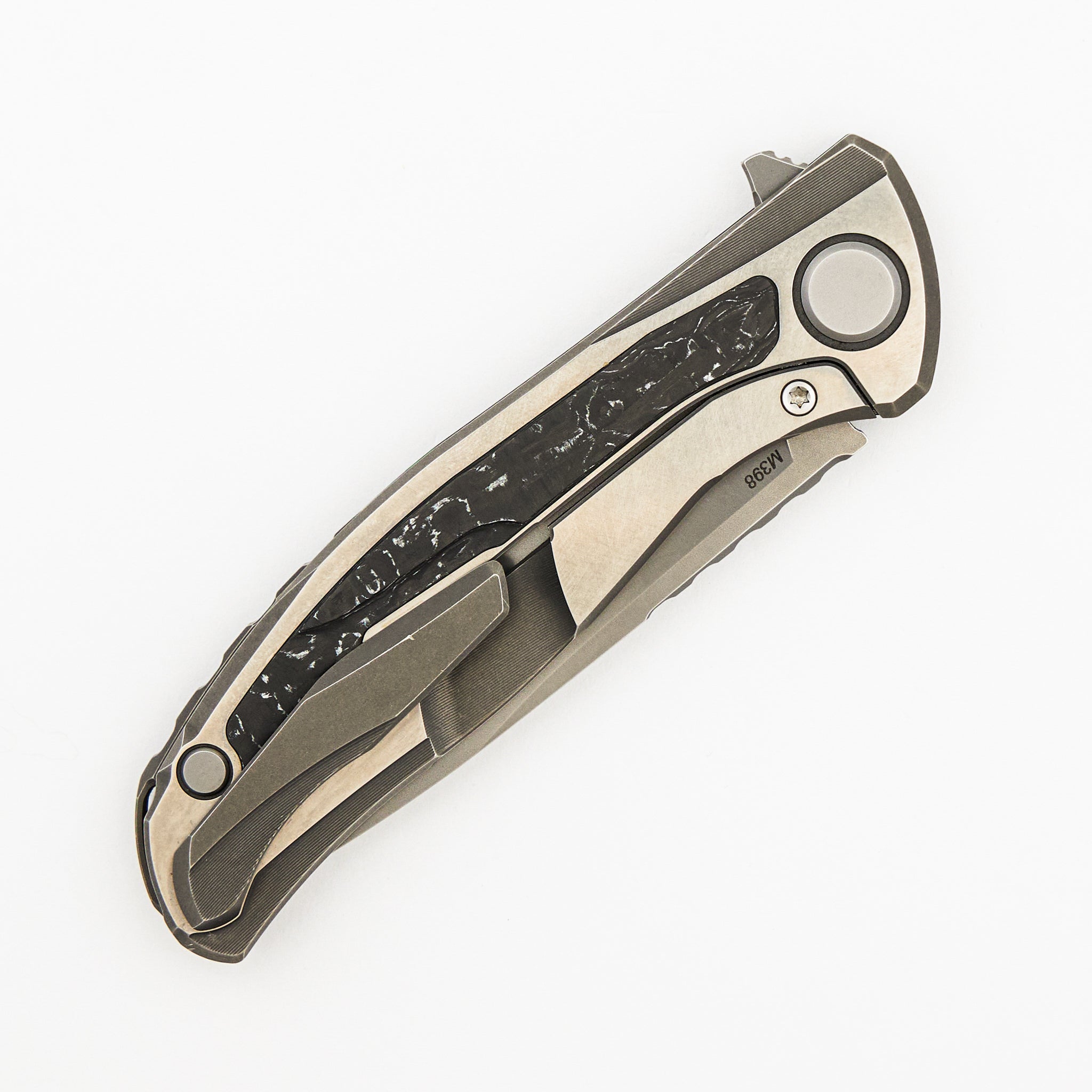 Hati Gen 3 - LVCKS Exclusive - M398 Blade - Marbled Carbon Fiber Handle - MRBS