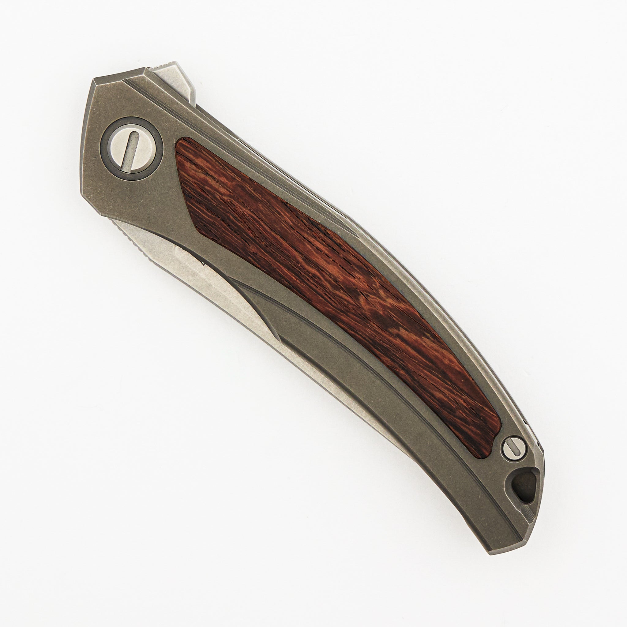 Ursus Quantum - Cromax PM Blade - Titanium Handle - Wood Inlay - SRBS