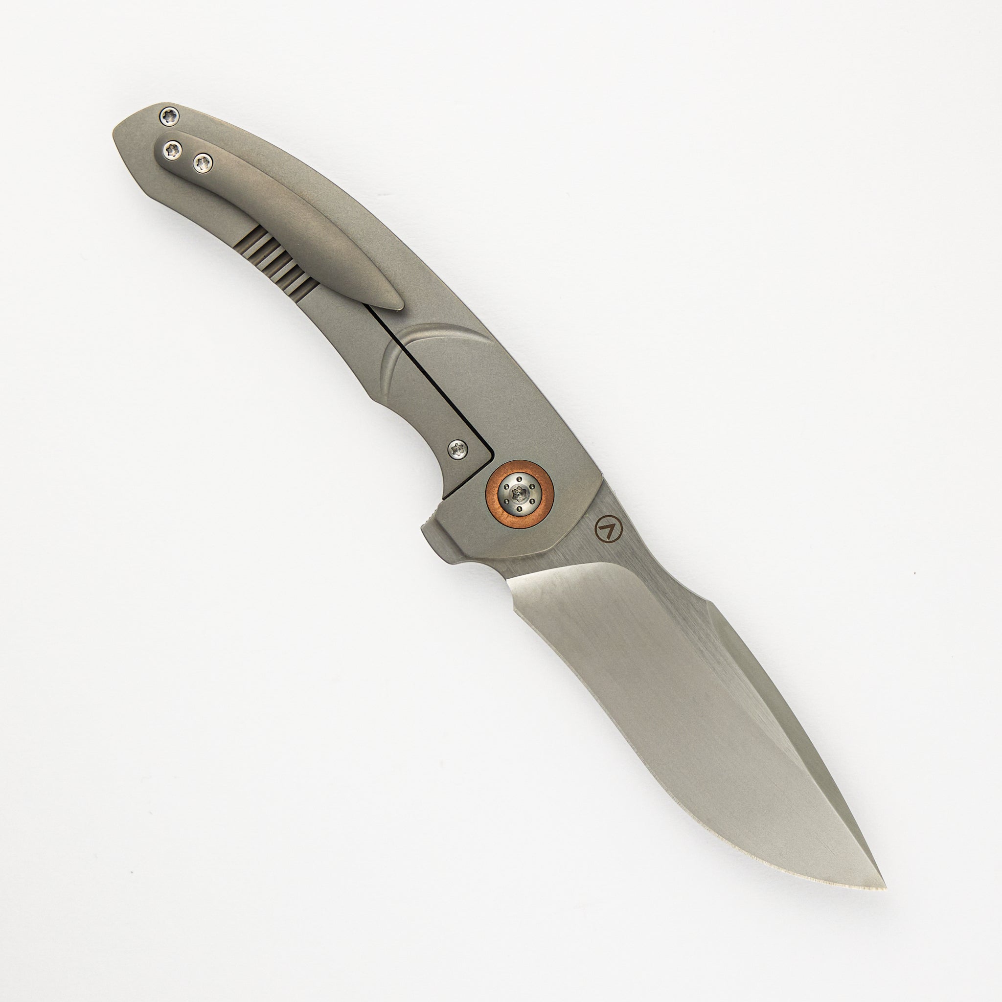 Deimos - M390 Blade - Titanium/Copper Handle