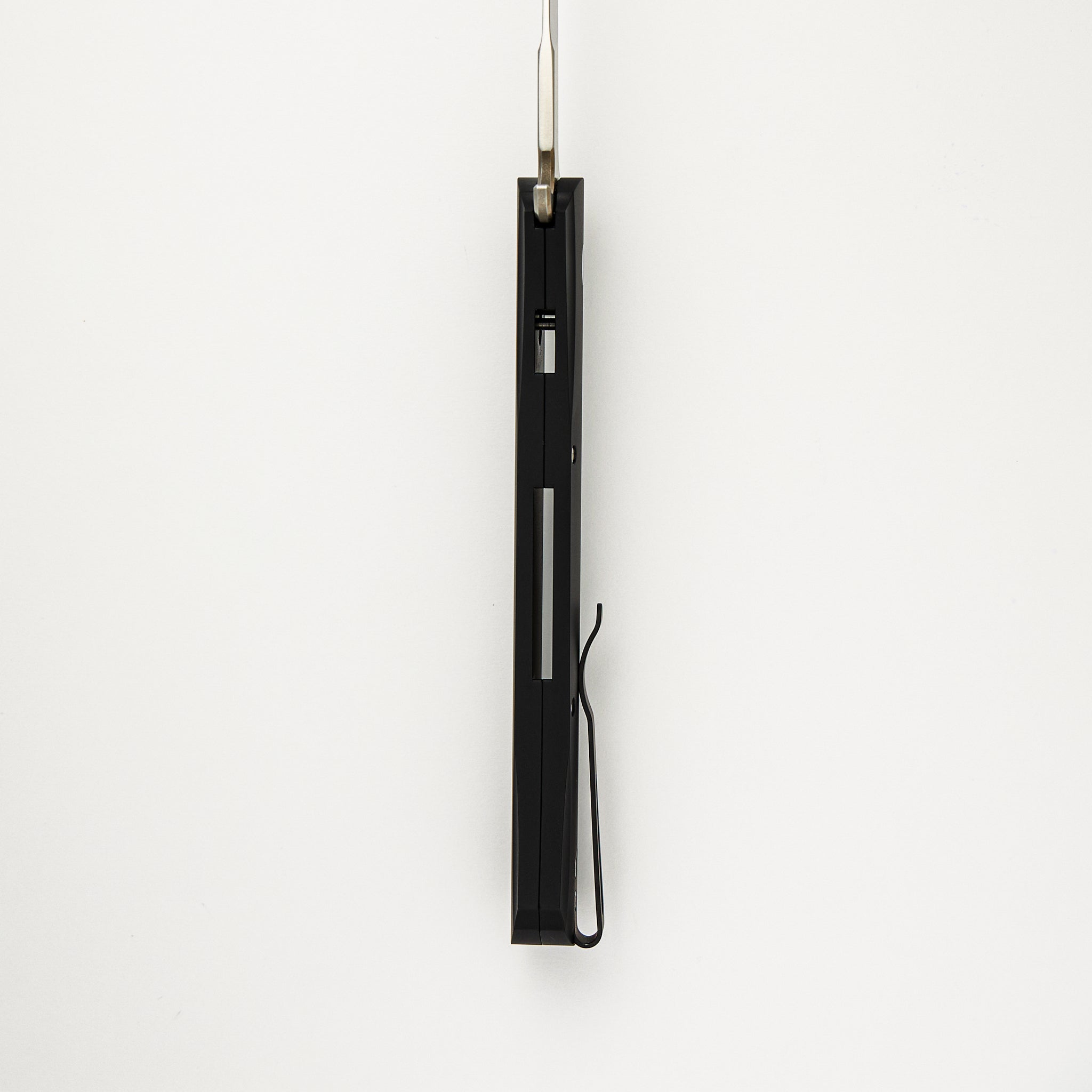 Large Don - 1921-MOP - Black Aluminum Handle - Satin Blade