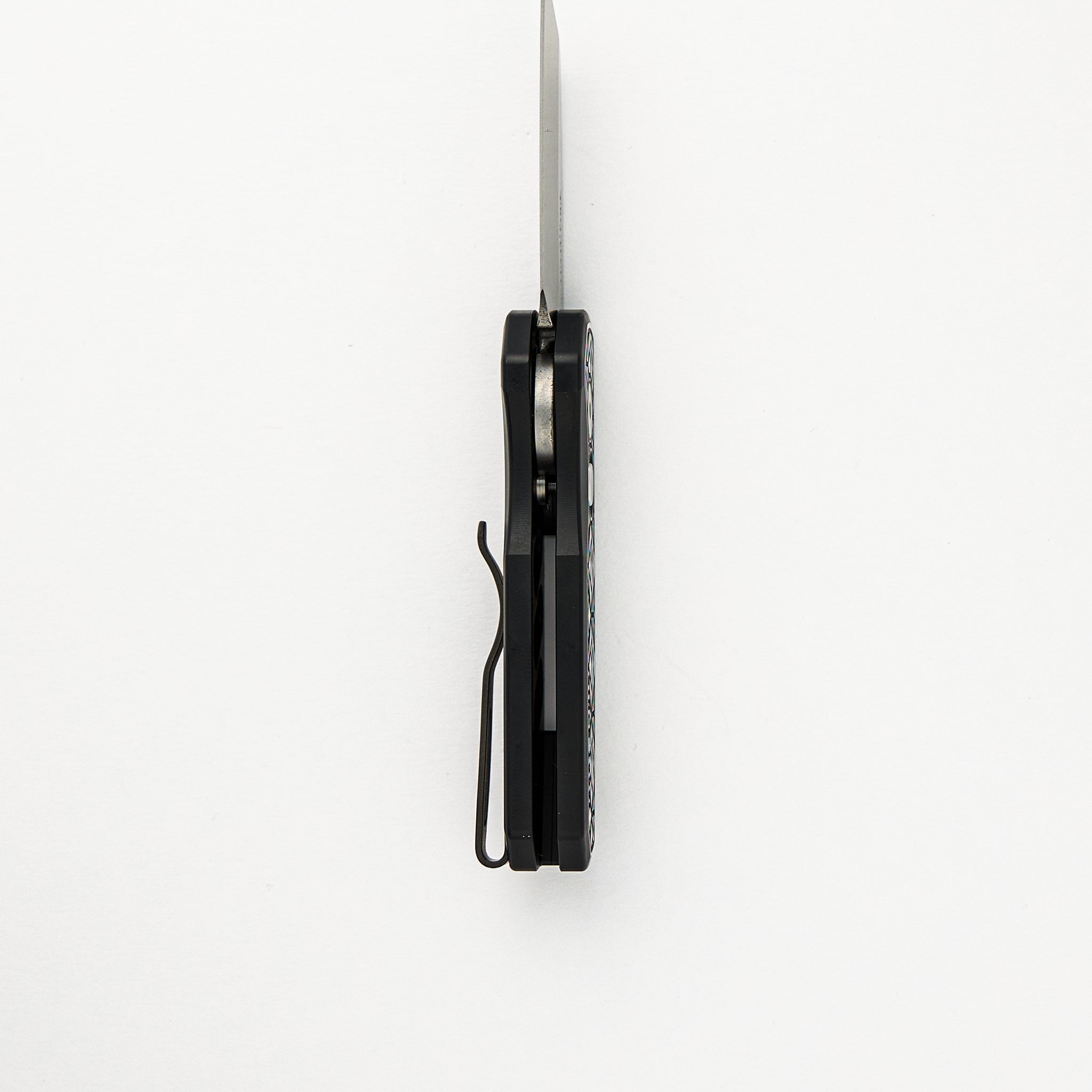 Runt 5 - Custom 004 "Since 1999" 2-Tone Nexus Handle, Black Lip Pearl Button, Stonewash Reverse Tanto MagnaCut Blade