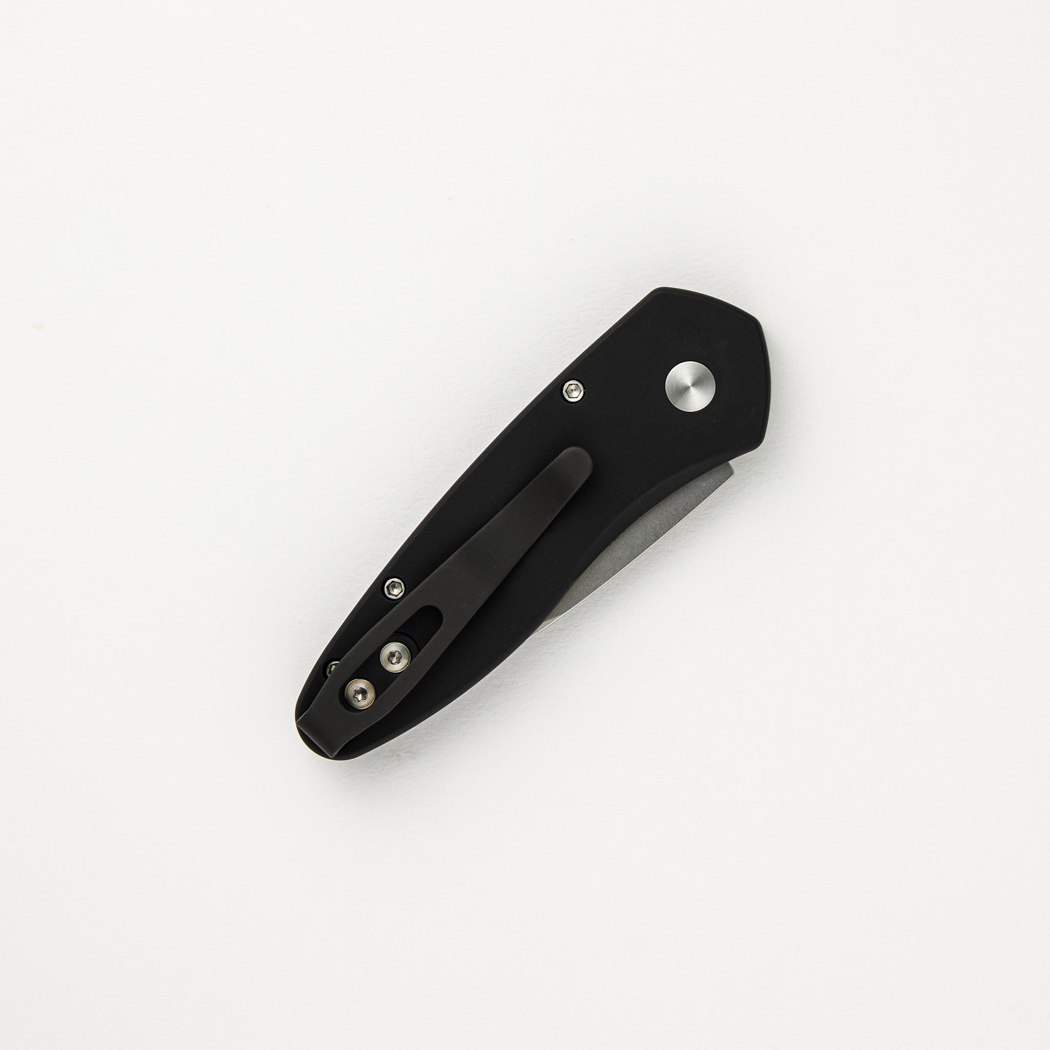 Sprint - Solid Black Aluminum Handle - Stonewash S35-VN Blade - 2905