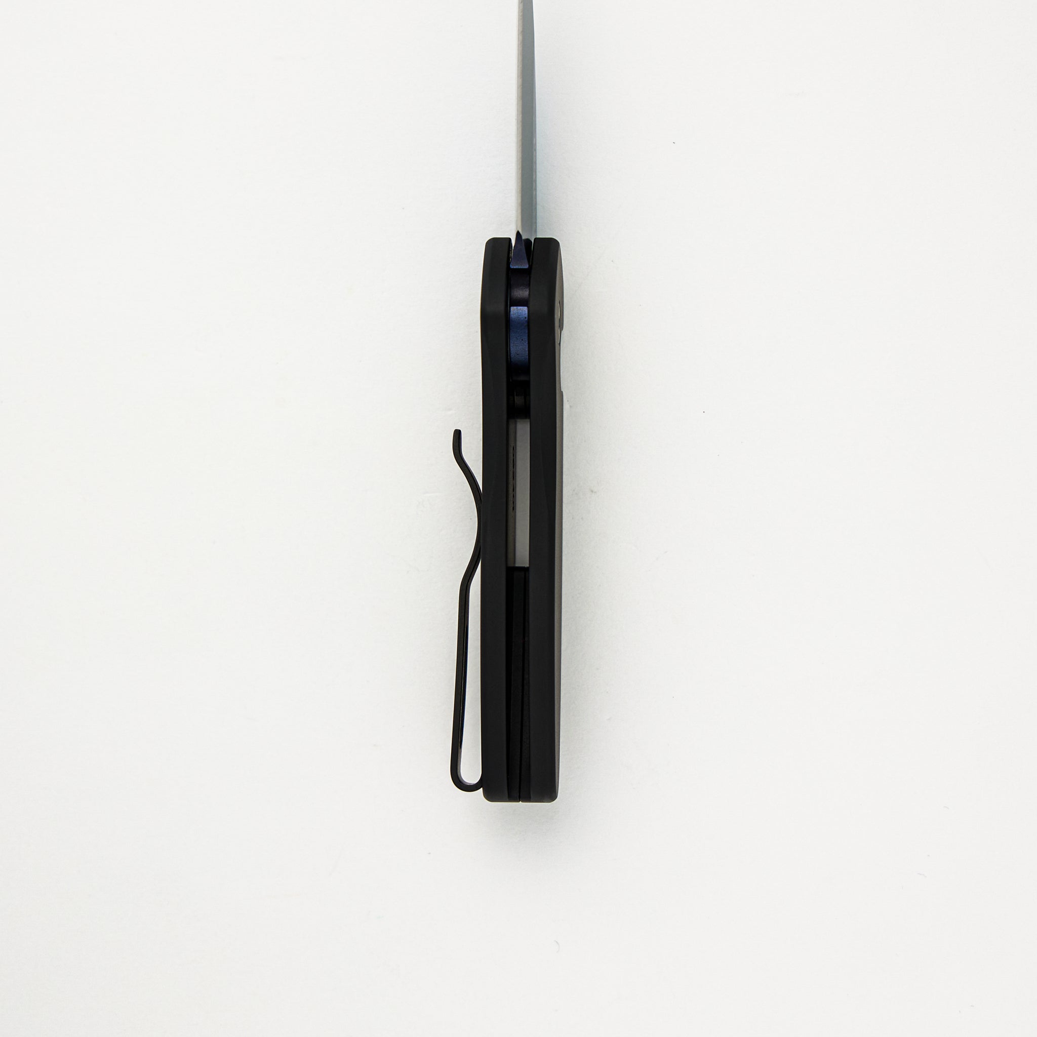 Sprint - 2907-SB - Black Handle - Abalone Button - Sapphire Blue S35VN Blade