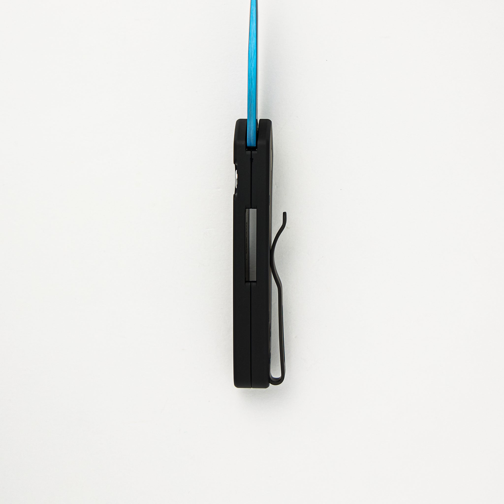 Sprint - 2907-SB - Black Handle - Abalone Button - Sapphire Blue S35VN Blade