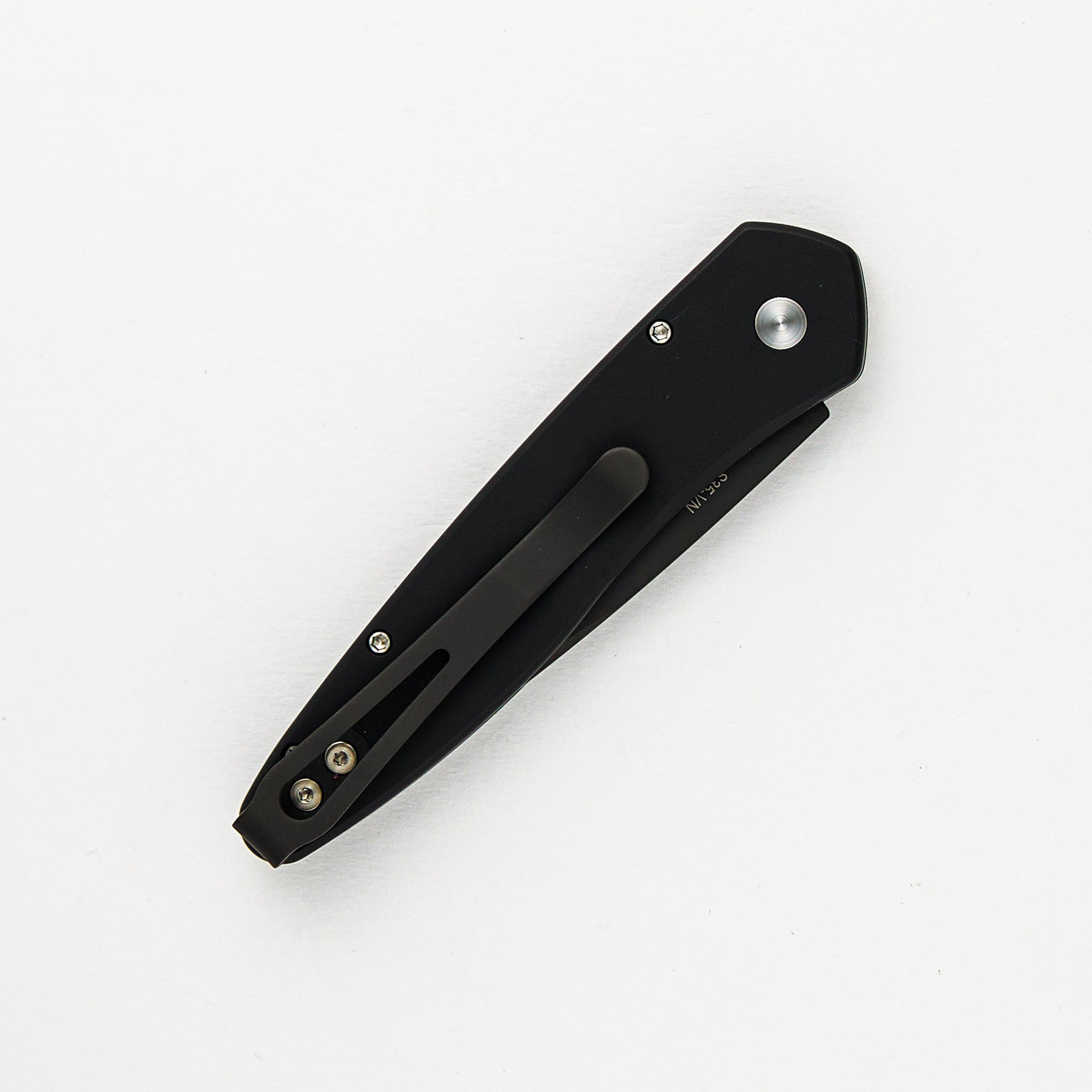Newport – Solid Black Aluminum Handle – Black S35VN Blade 3407