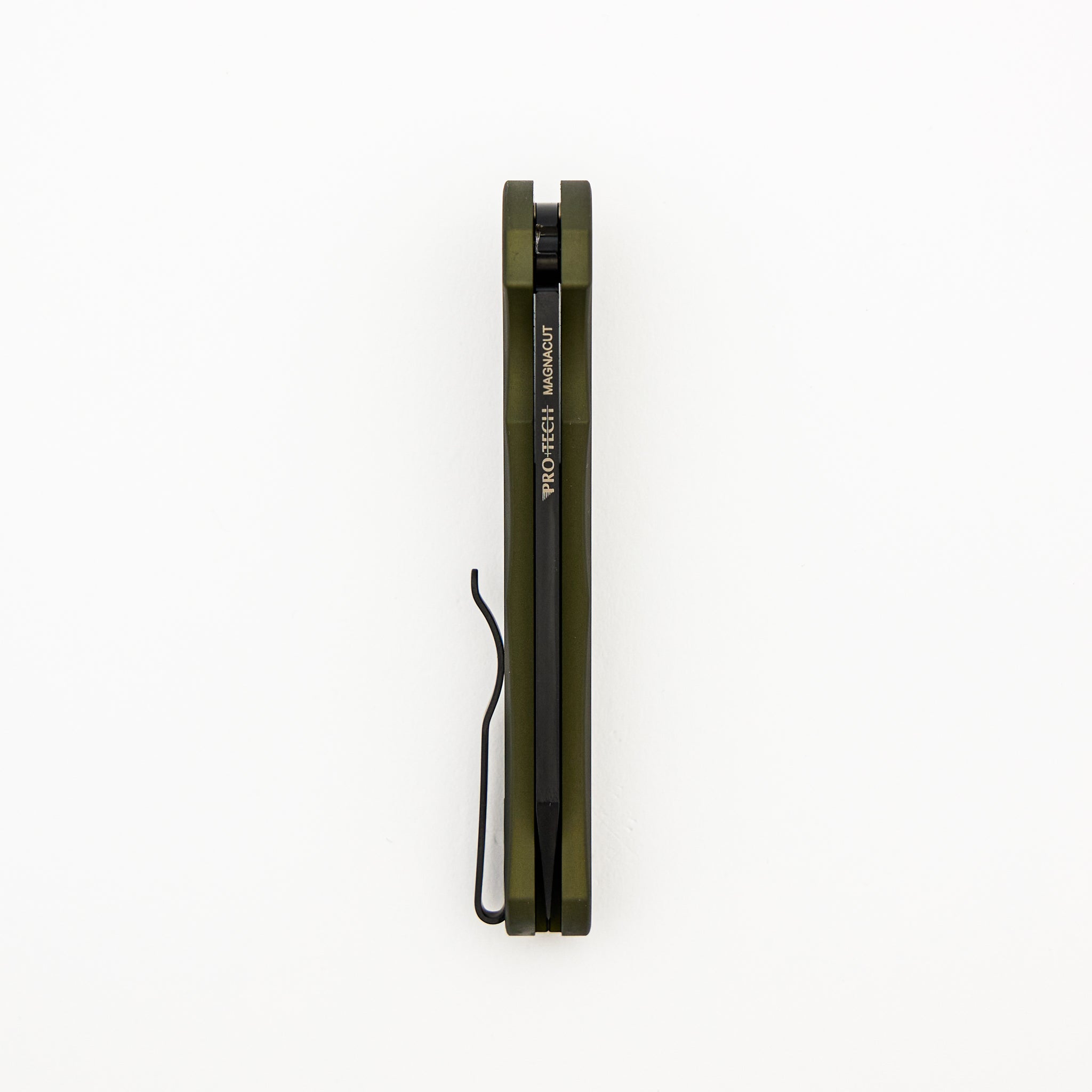 Malibu Flipper - 5403-Green - Green Aluminum Handle - DLC Black MagnaCut Reverse Tanto Blade