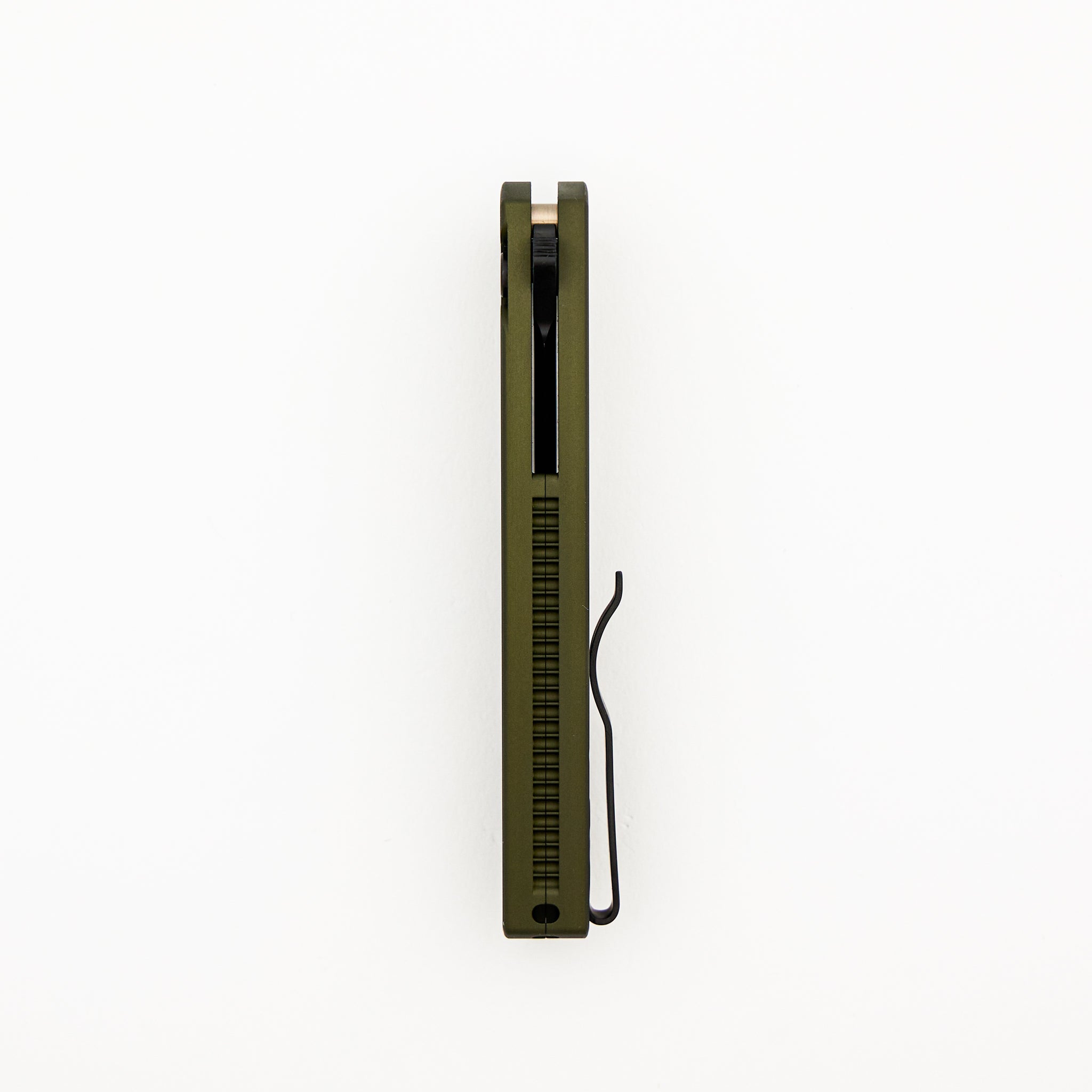 Malibu Flipper - 5403-Green - Green Aluminum Handle - DLC Black MagnaCut Reverse Tanto Blade