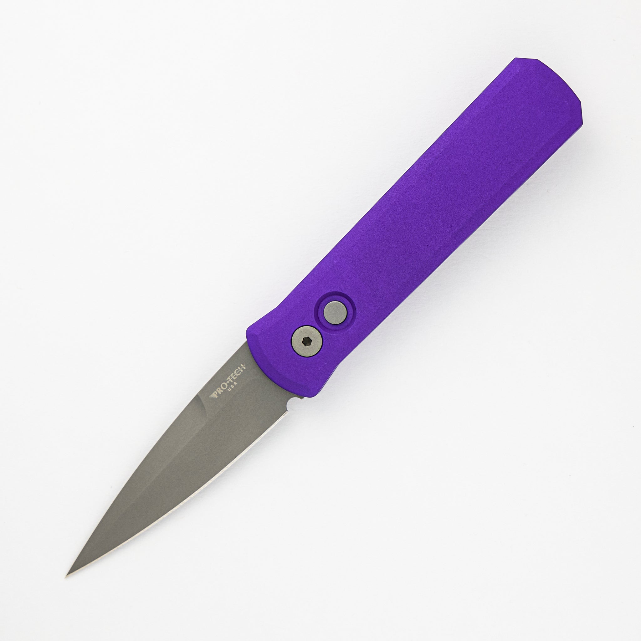 Godson – Solid Purple Handle – Blasted 154CM Blade 720-PURP
