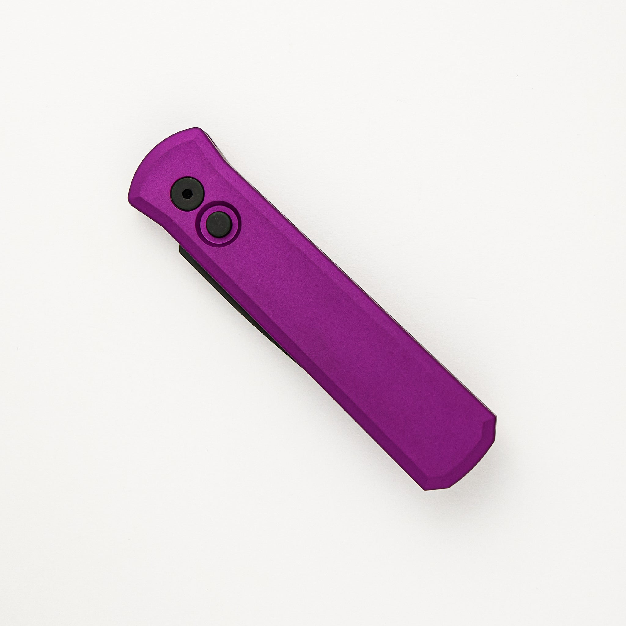 Godson – Solid Purple Handle – Black 154-CM Blade - 721-PURPLE