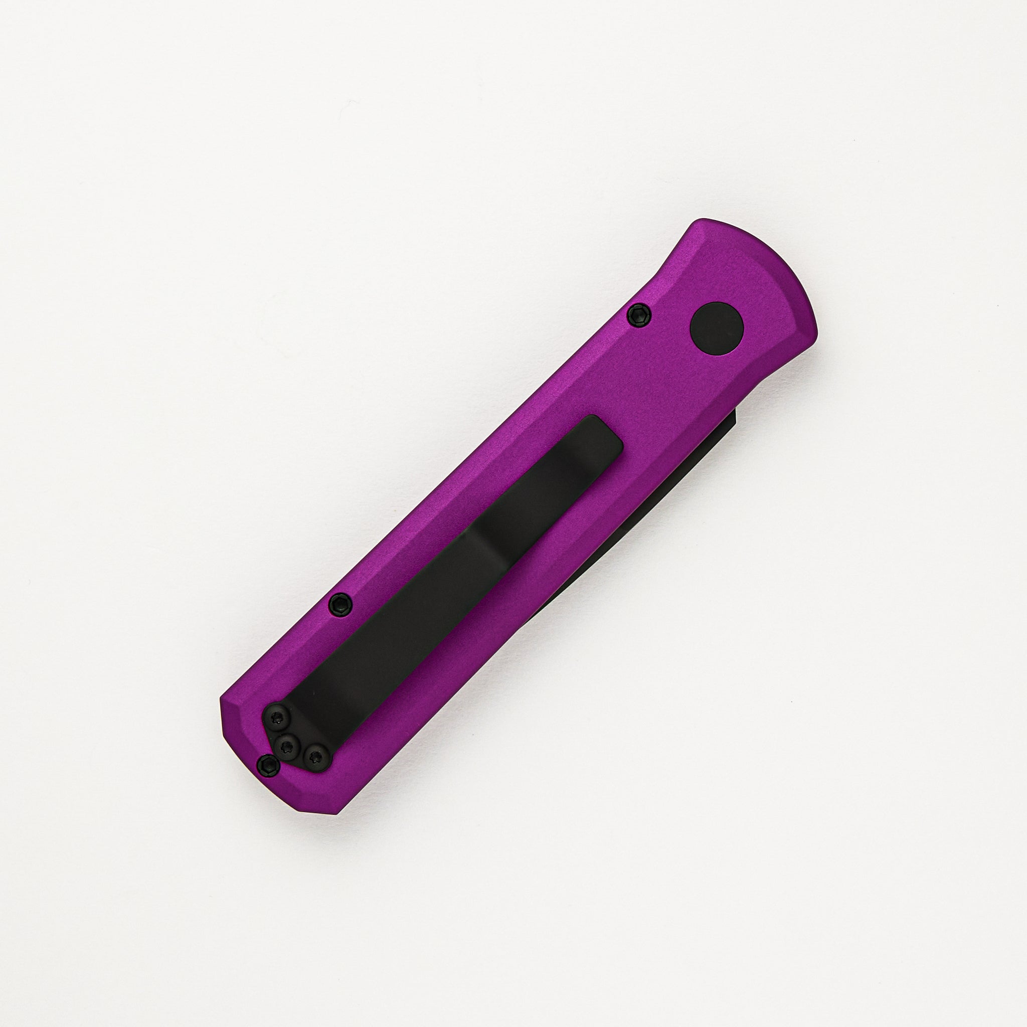 Godson – Solid Purple Handle – Black 154-CM Blade - 721-PURPLE