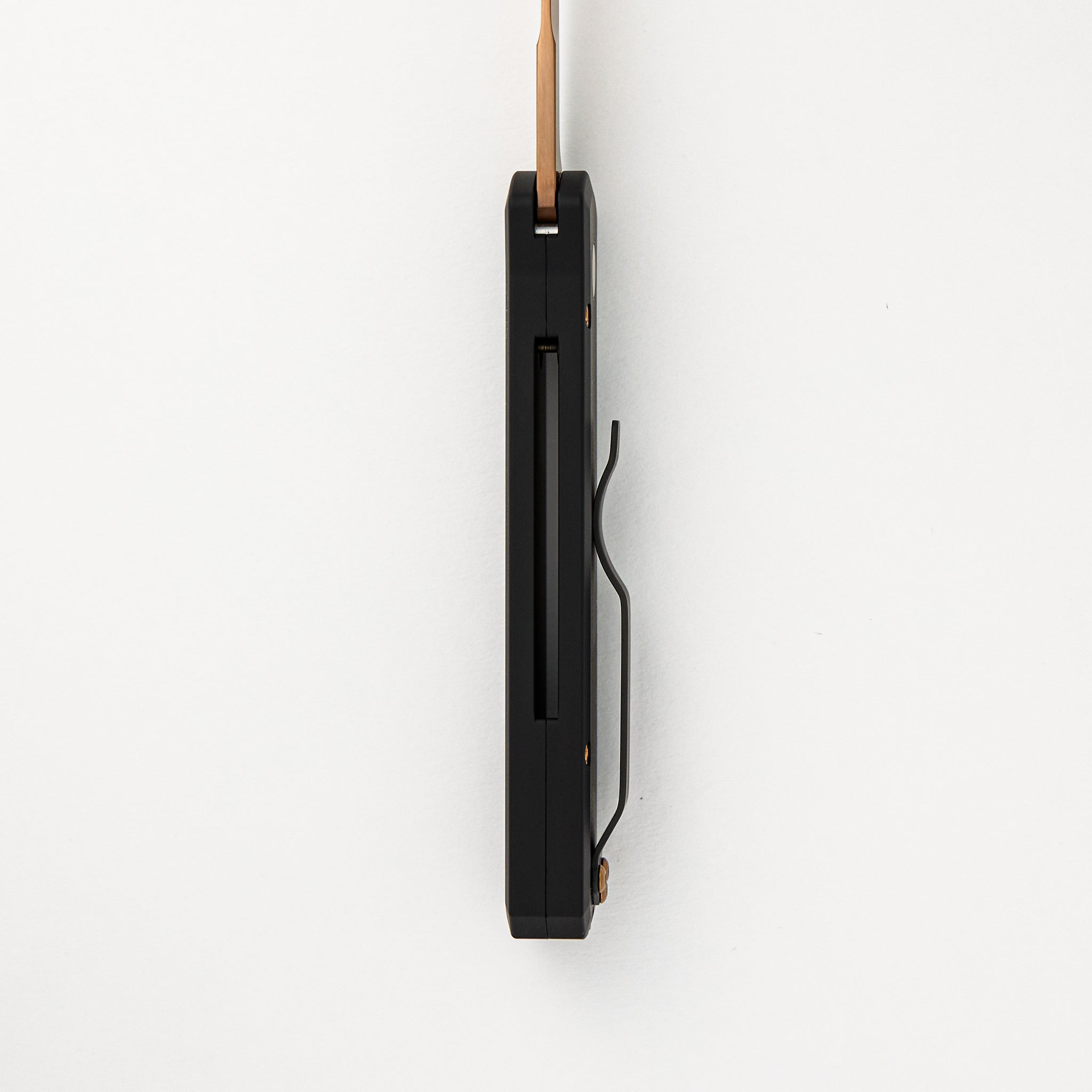Godson – Solid Black Handle – Rose Gold 154CM Blade 721-RG