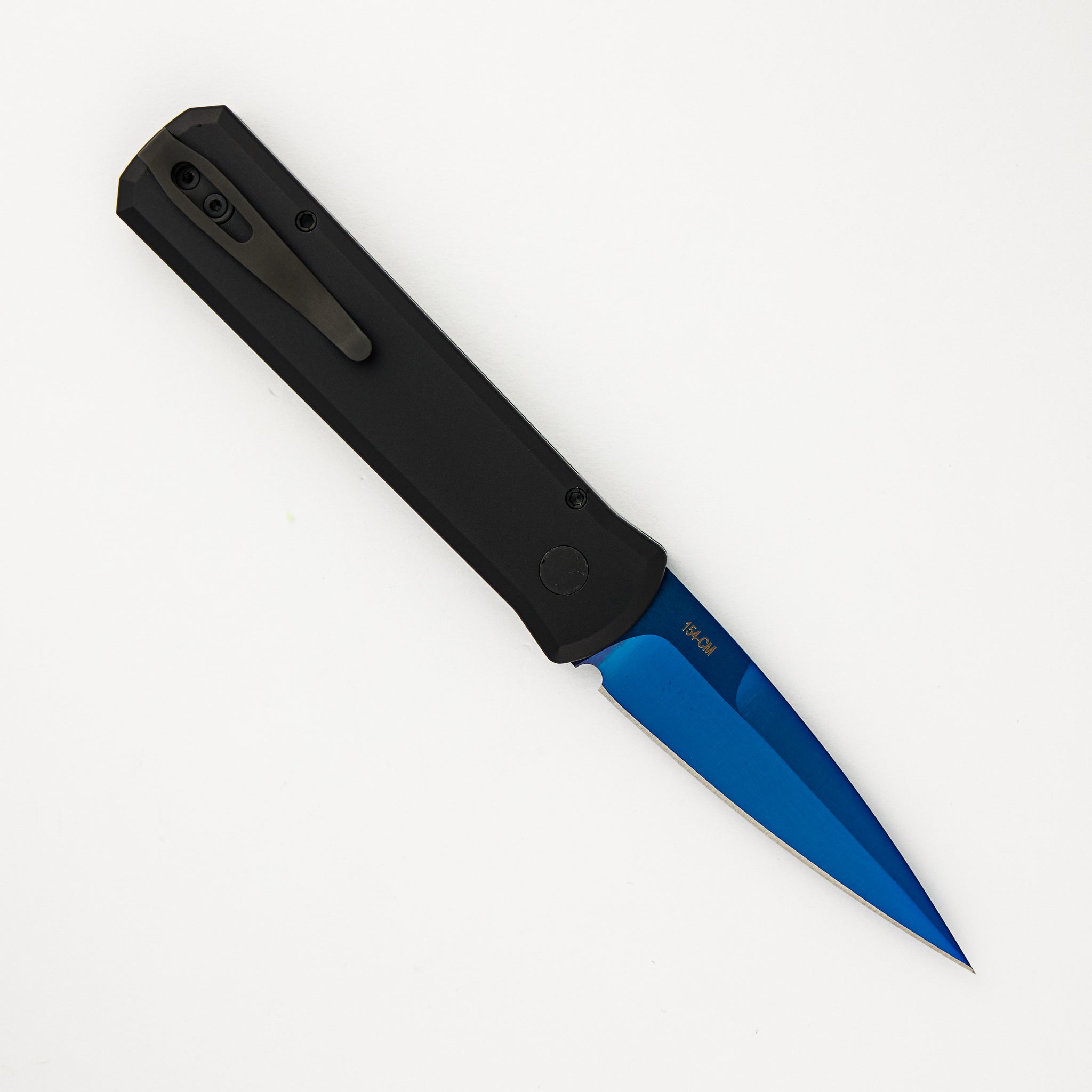 Godson – Black Aluminum/G10 Handle – Sapphire Blue 154CM Blade 755-SB
