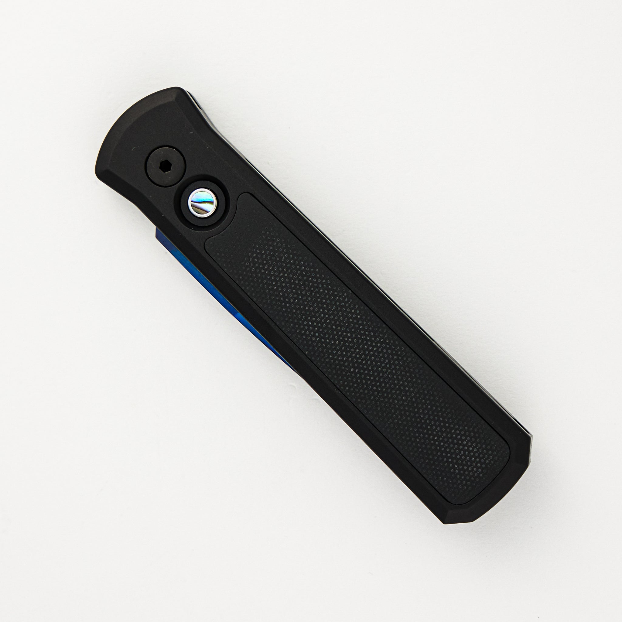 Godson – Black Aluminum/G10 Handle – Sapphire Blue 154CM Blade 755-SB