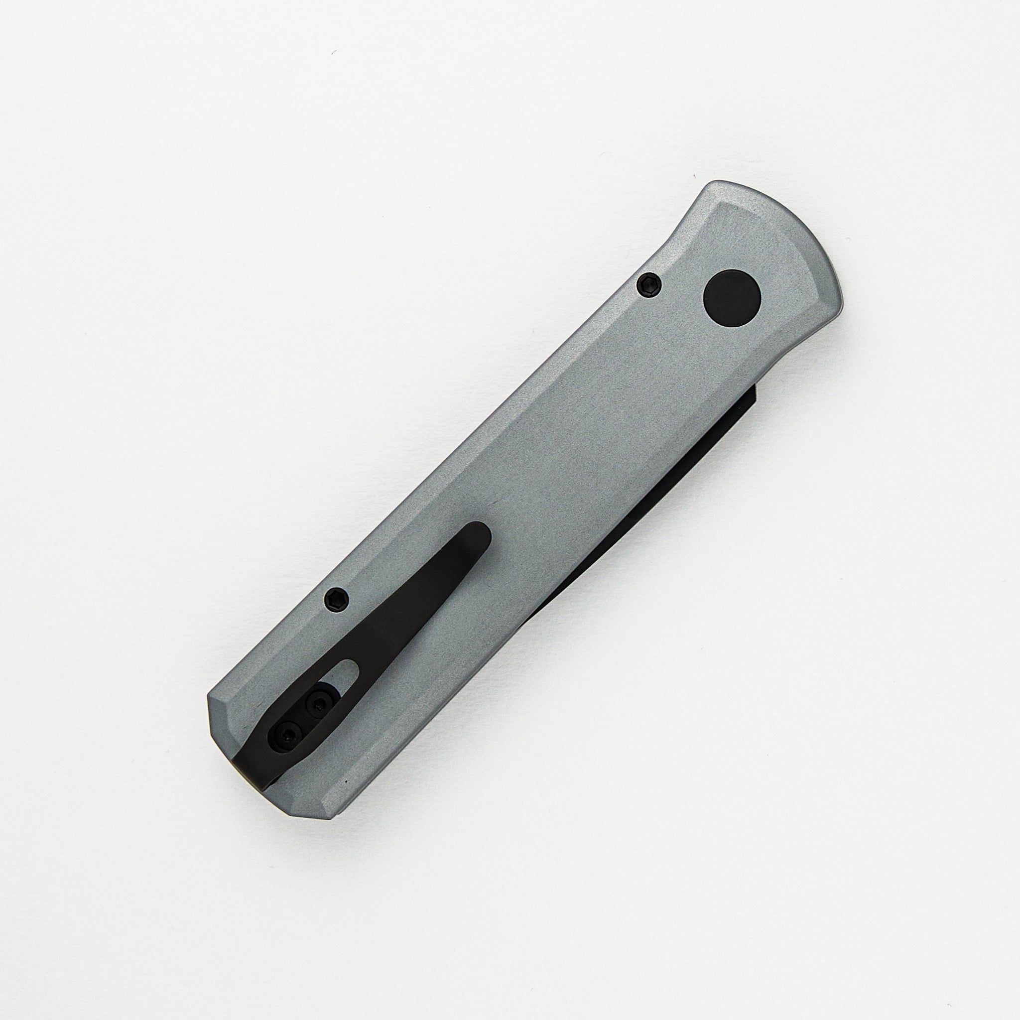 Godson – Grey Handle – Single Black G10 Inlay – DLC Black Blade – 756
