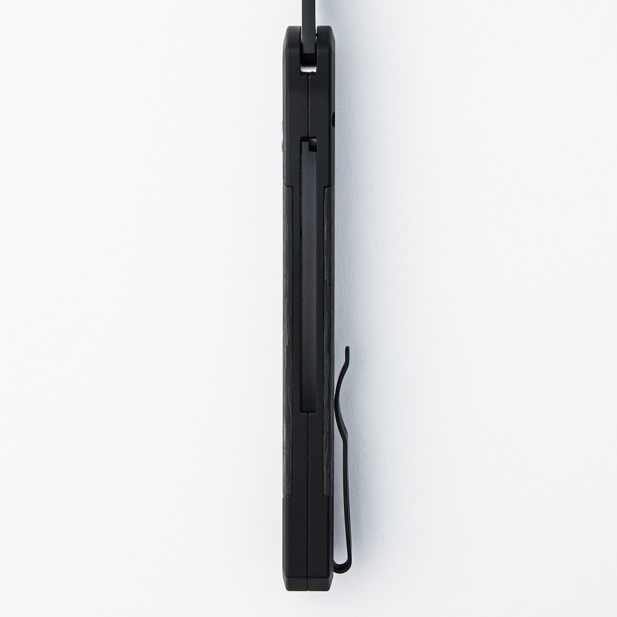 Godfather - 905-LTD TC Black - Black Aluminum Handle - Black TechnoCarbo Inlay - DLC Black 154-CM Blade - Black Lip Pearl Button