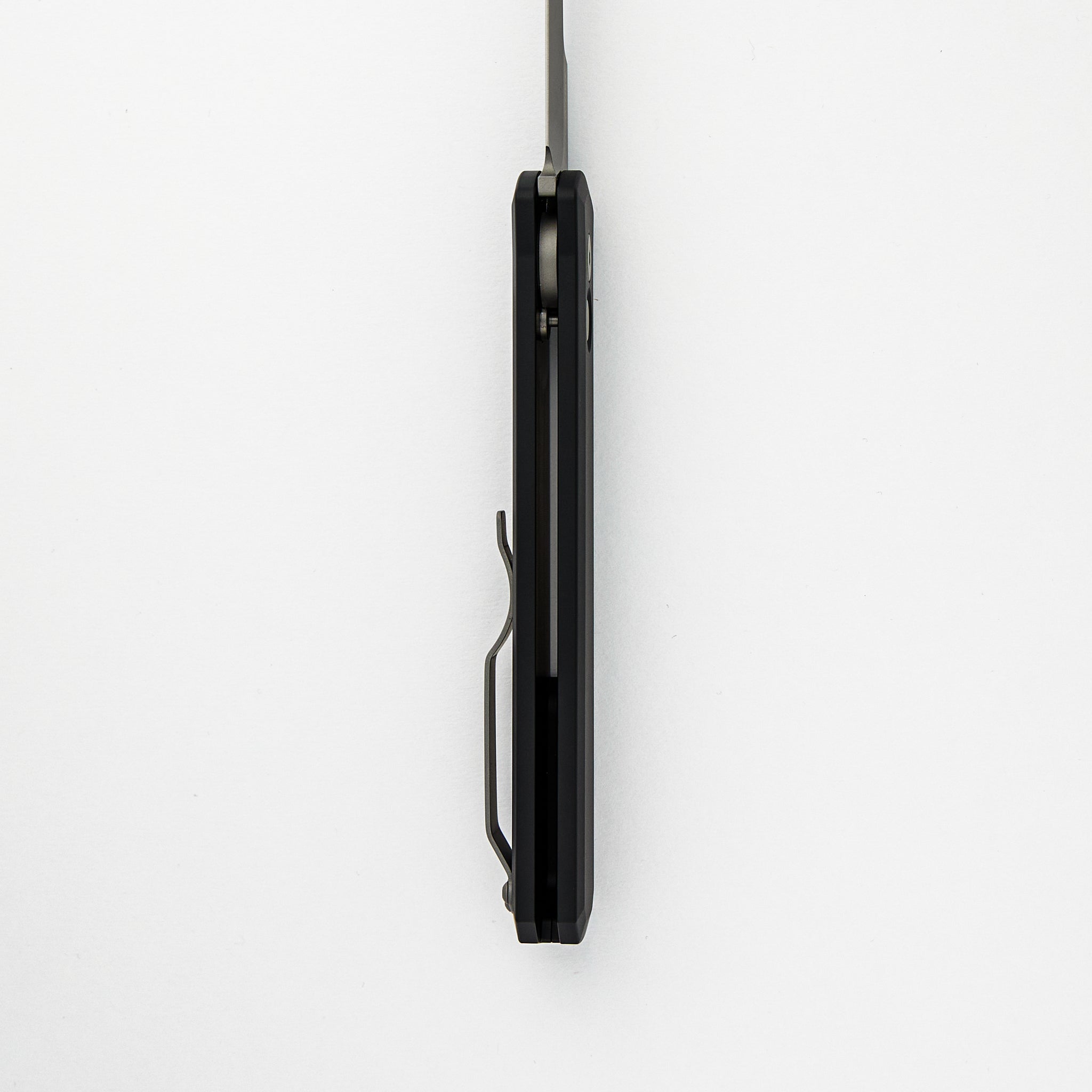 GODFATHER – Solid Black Handle – Blasted Blade Plain Edge 920