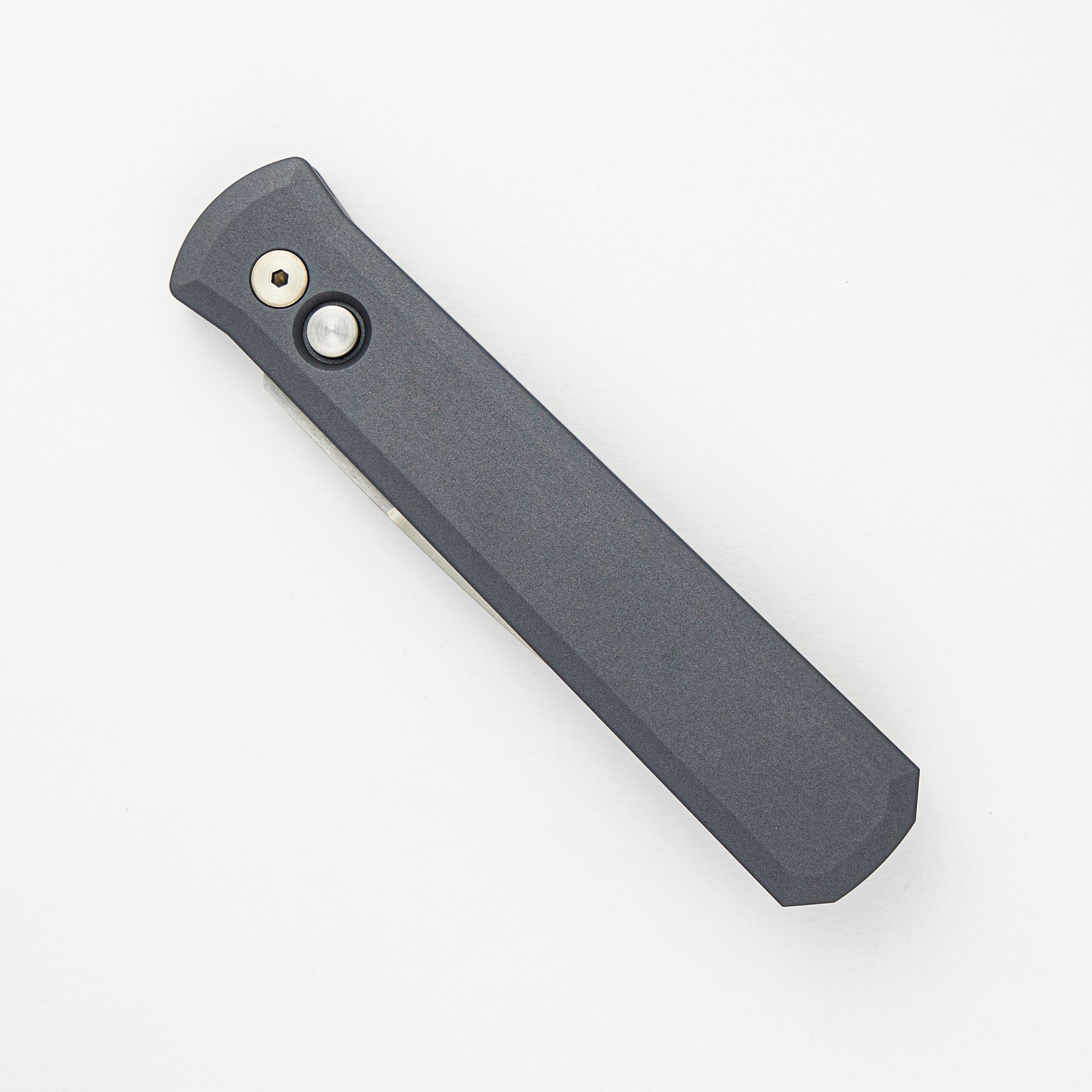 GODFATHER – Solid Special Grey Handle – Satin 154CM Plain Edge Blade 921-Satin-Grey