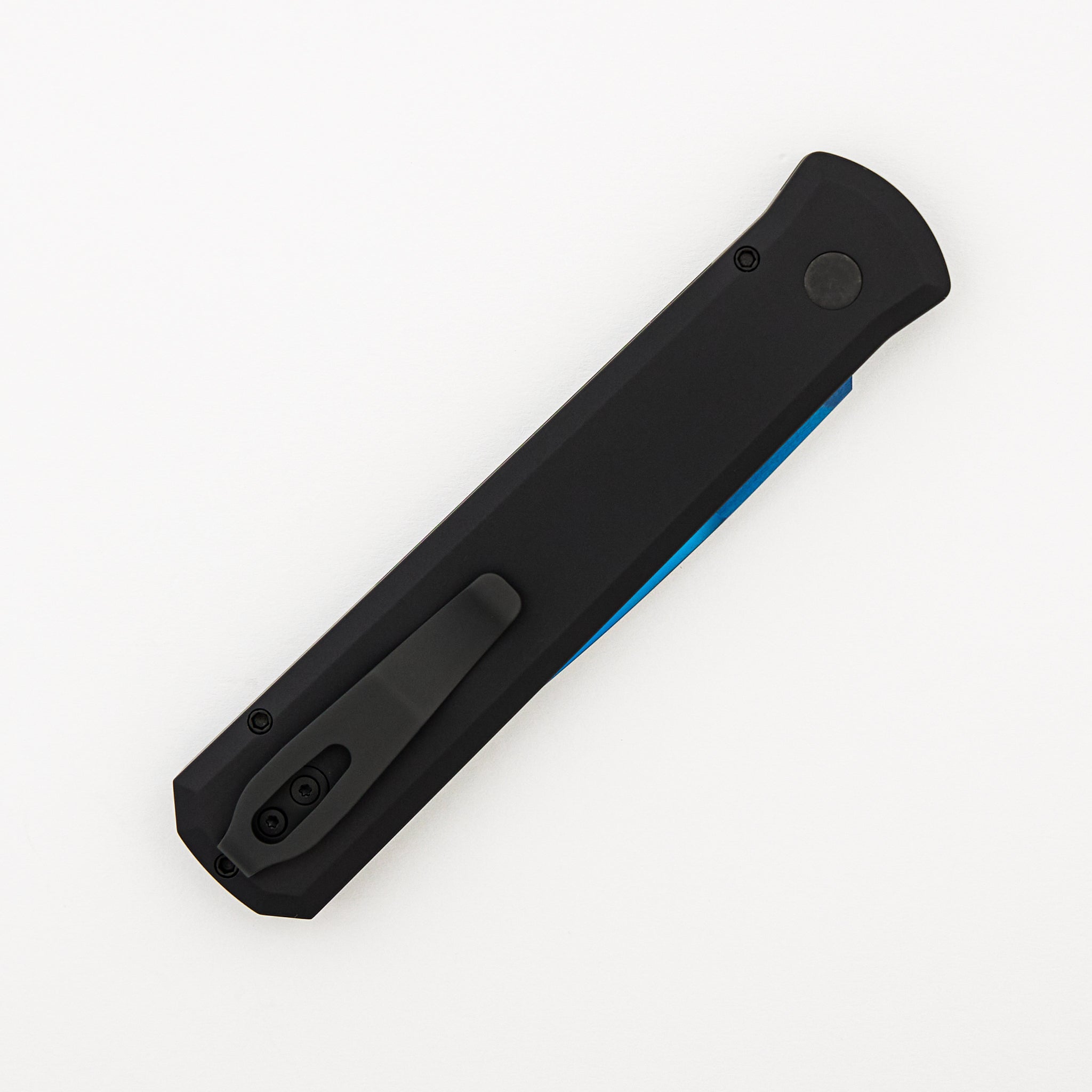 GODFATHER - 921 SB - Solid Black Handle - Sapphire Blue 154CM Blade