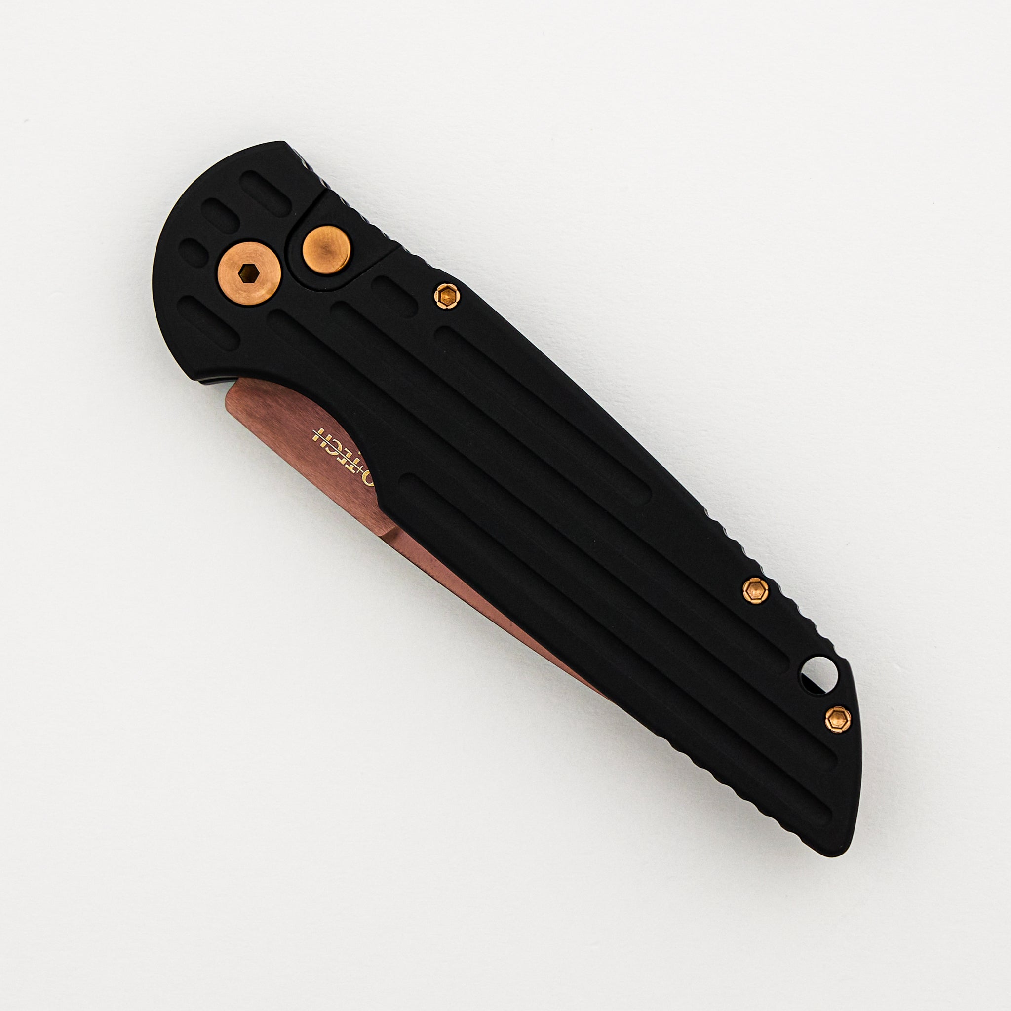 TR-3 - Tactical Response 3 - CCKSS26.TR3.1 - Black Aluminum Handle - Copper Rose PVD 154CM - Copper Rose Hardware