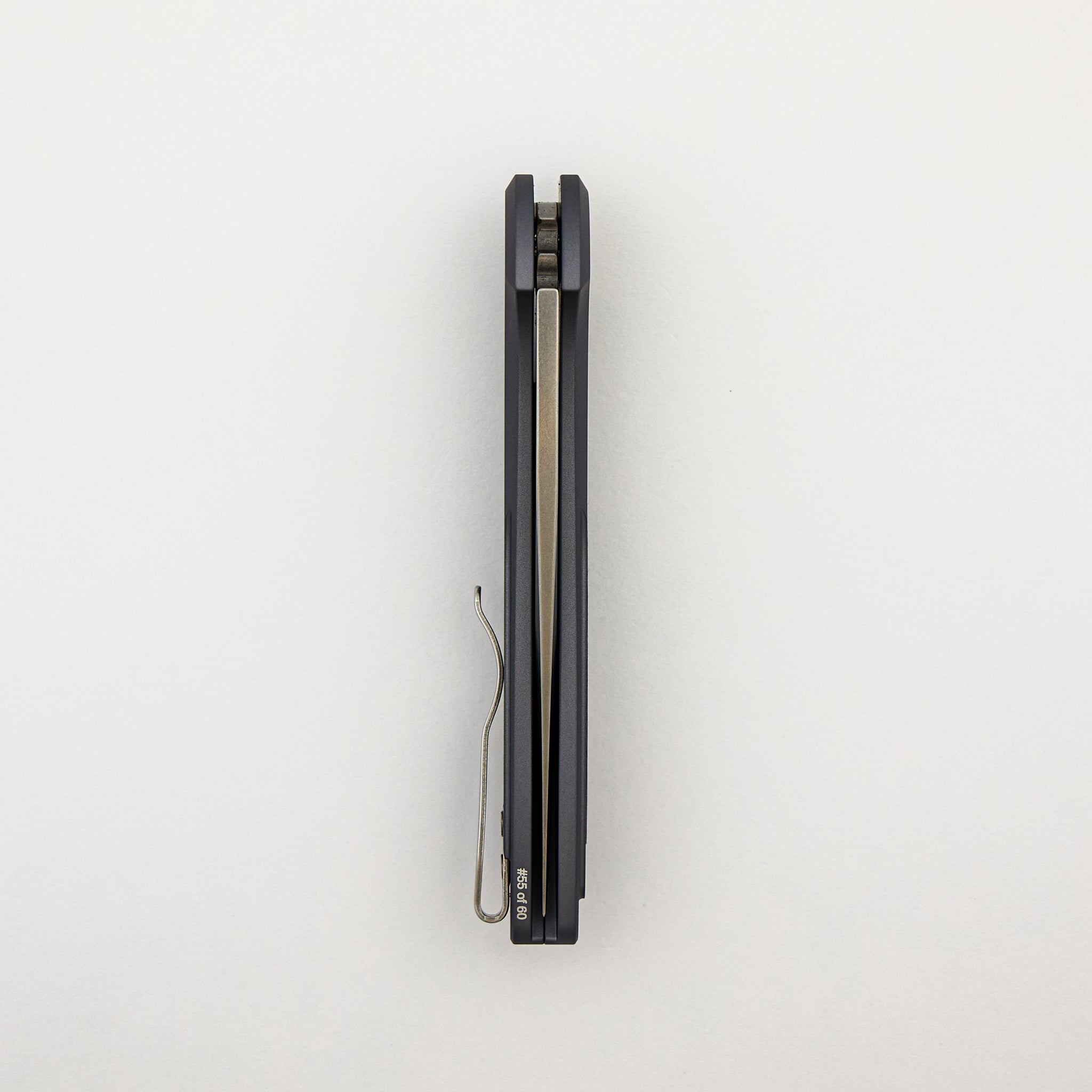 Cambria - CCKSF25.Cambria.1 - Grey Aluminum Handle - TechnoCarbo Purple Inlay - Stonewash MagnaCut Blade