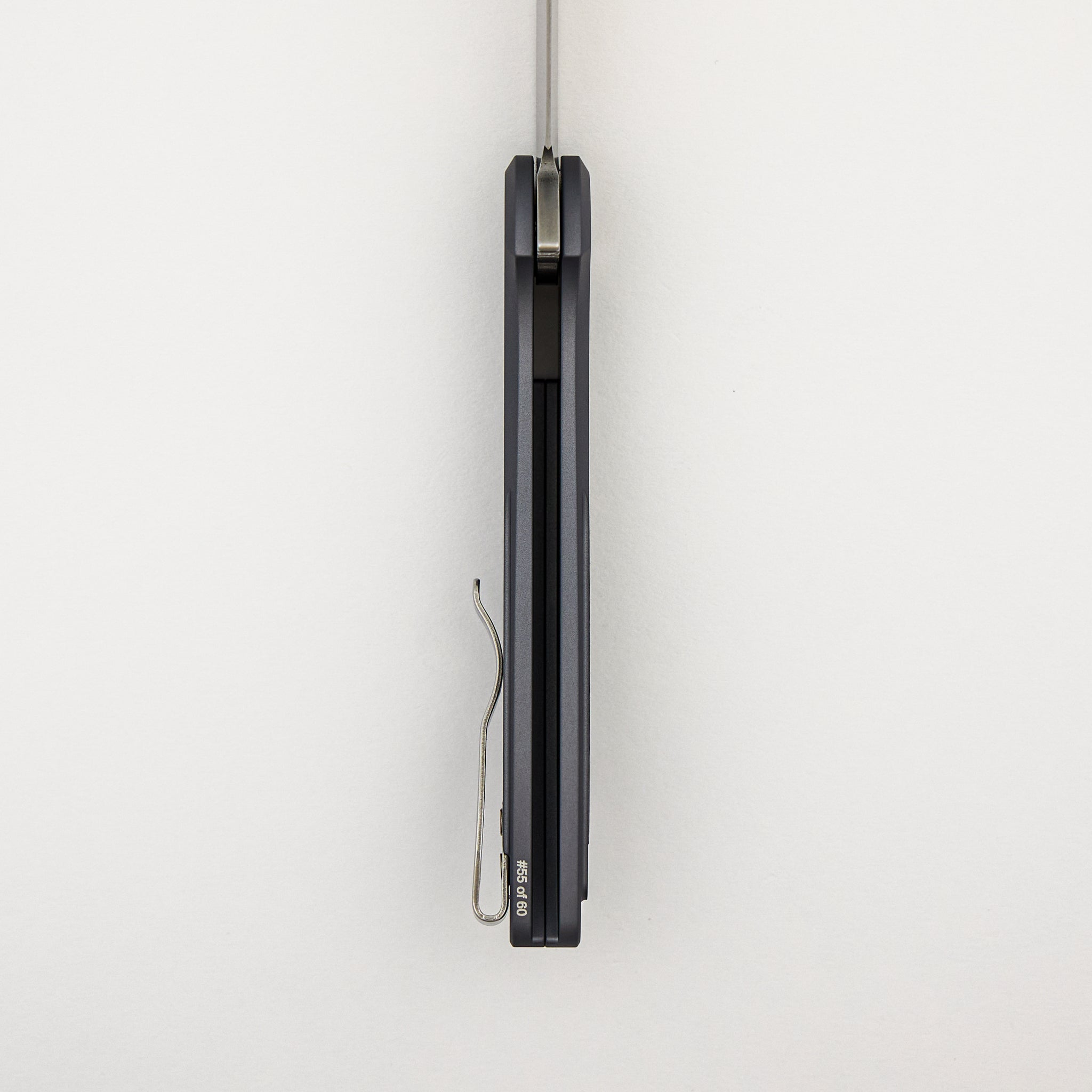 Cambria - CCKSF25.Cambria.1 - Grey Aluminum Handle - TechnoCarbo Purple Inlay - Stonewash MagnaCut Blade