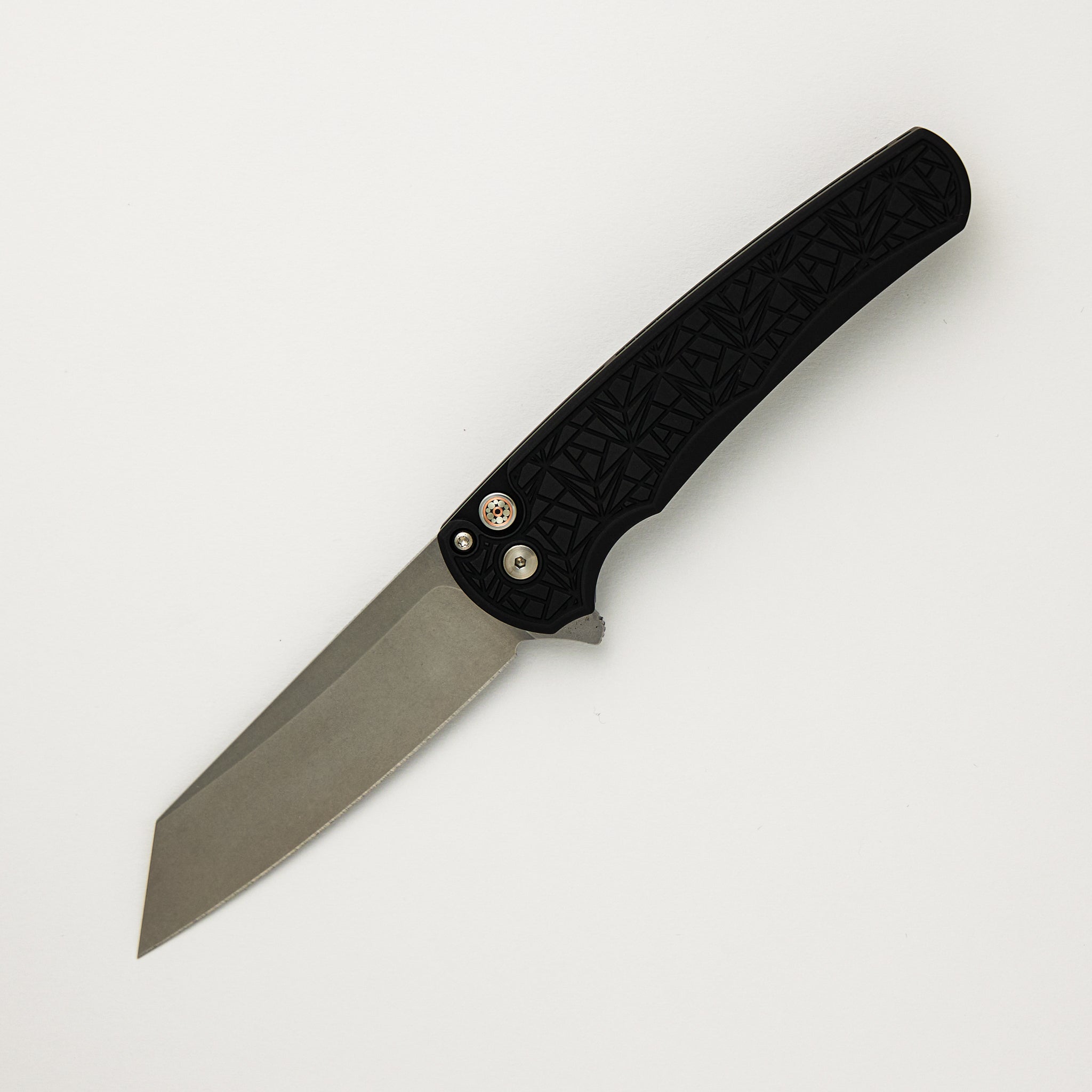 Malibu - 2025 CCKS Spring - Black "Nexus" Textured Handle - Reverse Tanto MagnaCut Blade
