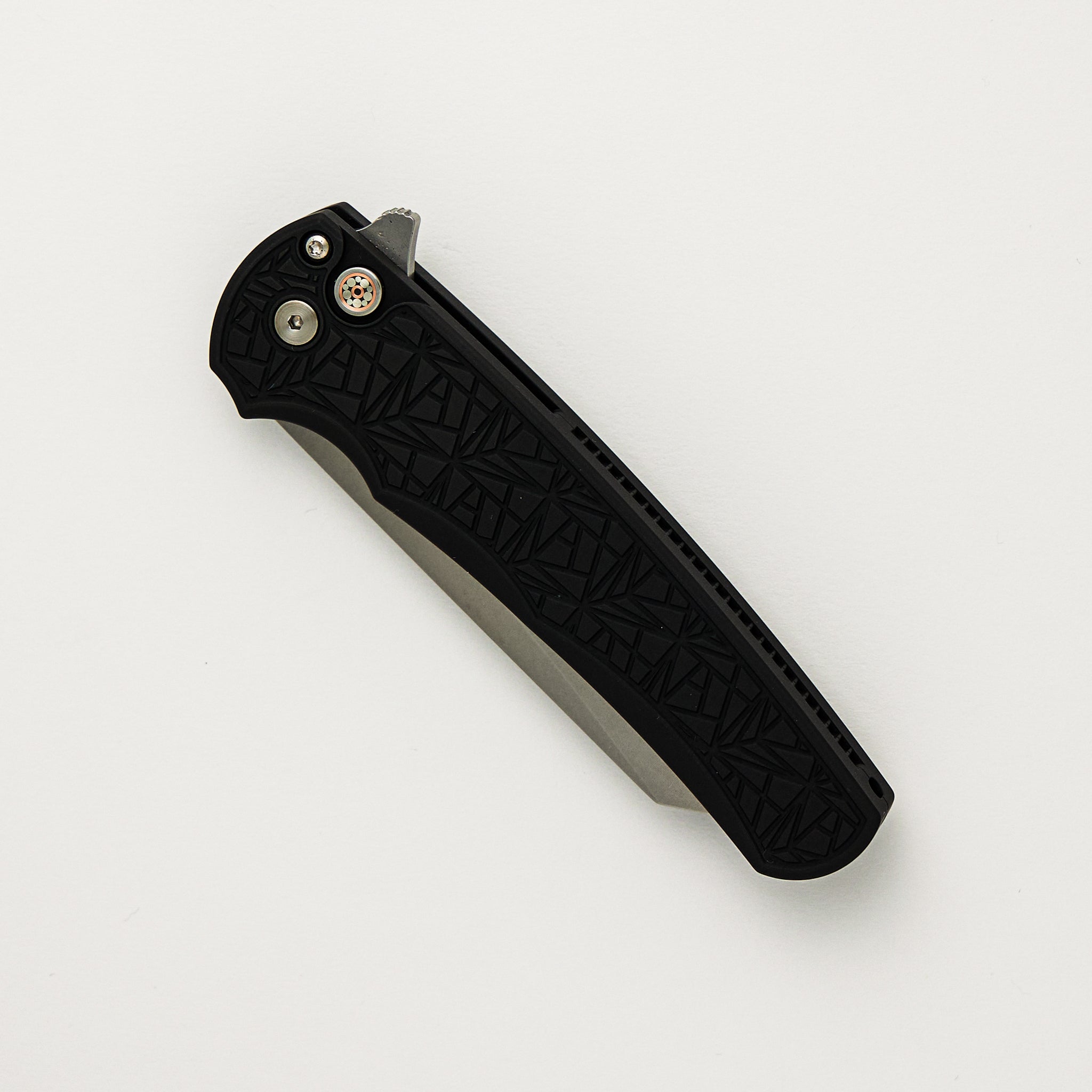 Malibu - 2025 CCKS Spring - Black "Nexus" Textured Handle - Reverse Tanto MagnaCut Blade