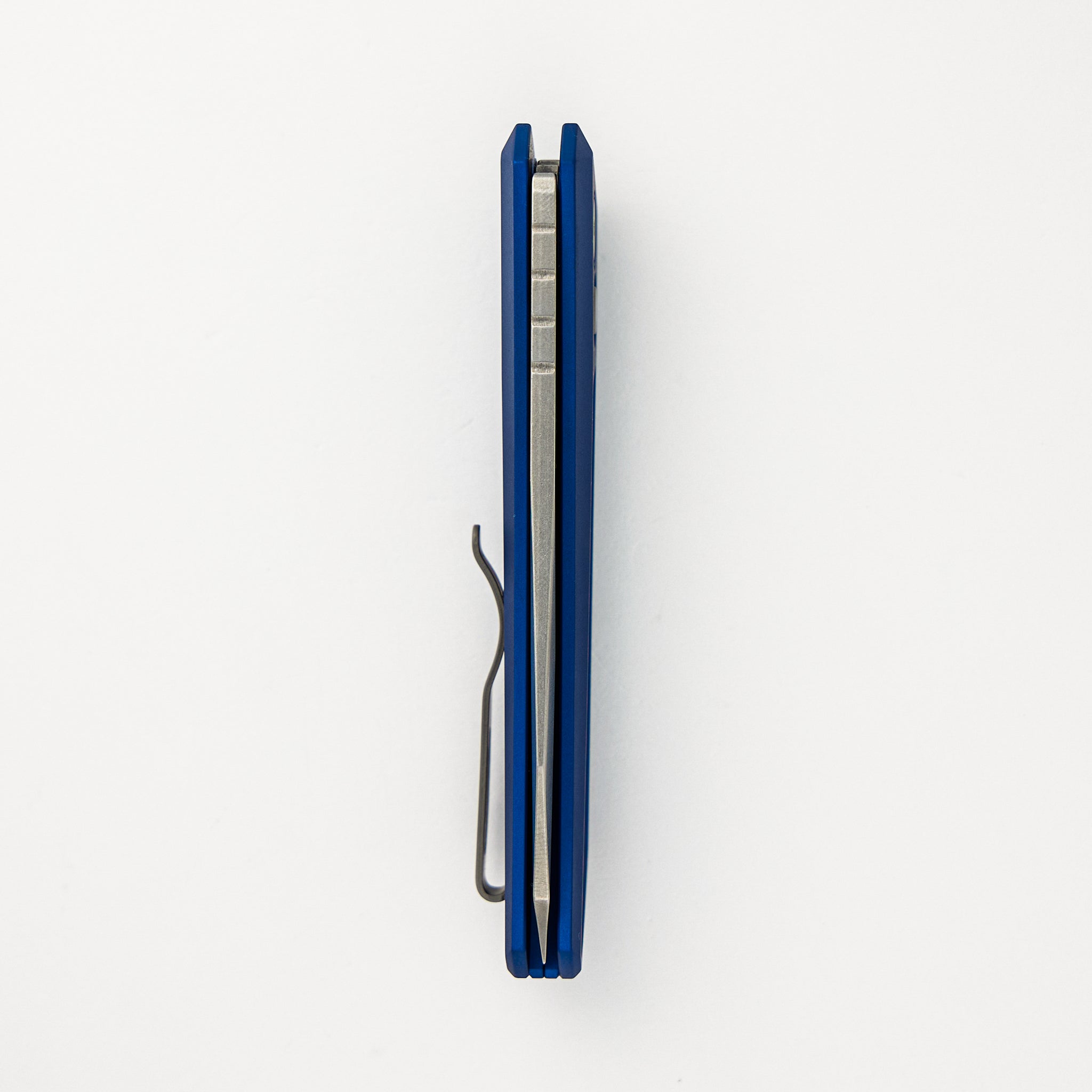 Oligarch - Blue Aluminum Handle - Stonwashed MagnaCut Blade DS101-BLUE (Sinkevich Design)