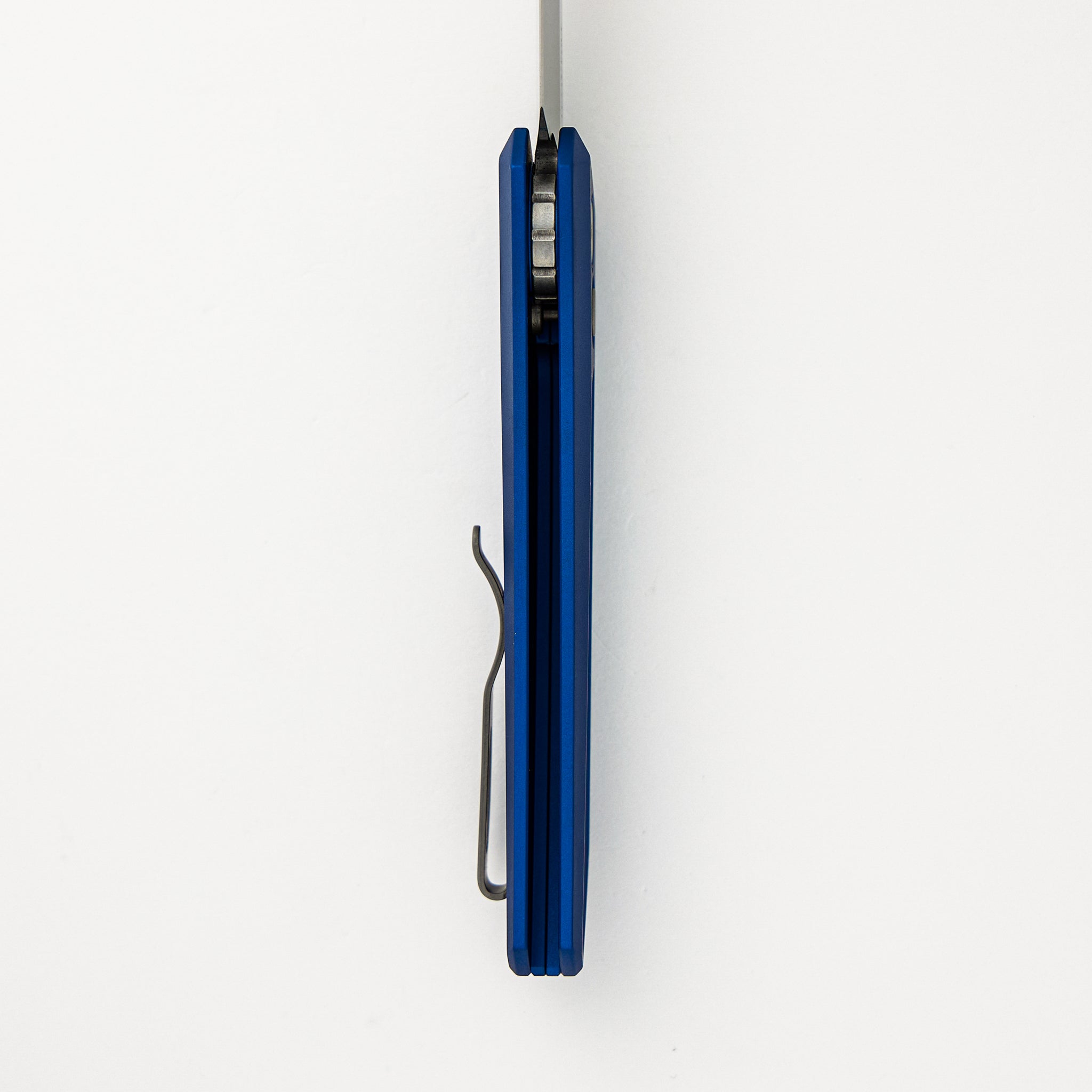 Oligarch - Blue Aluminum Handle - Stonwashed MagnaCut Blade DS101-BLUE (Sinkevich Design)