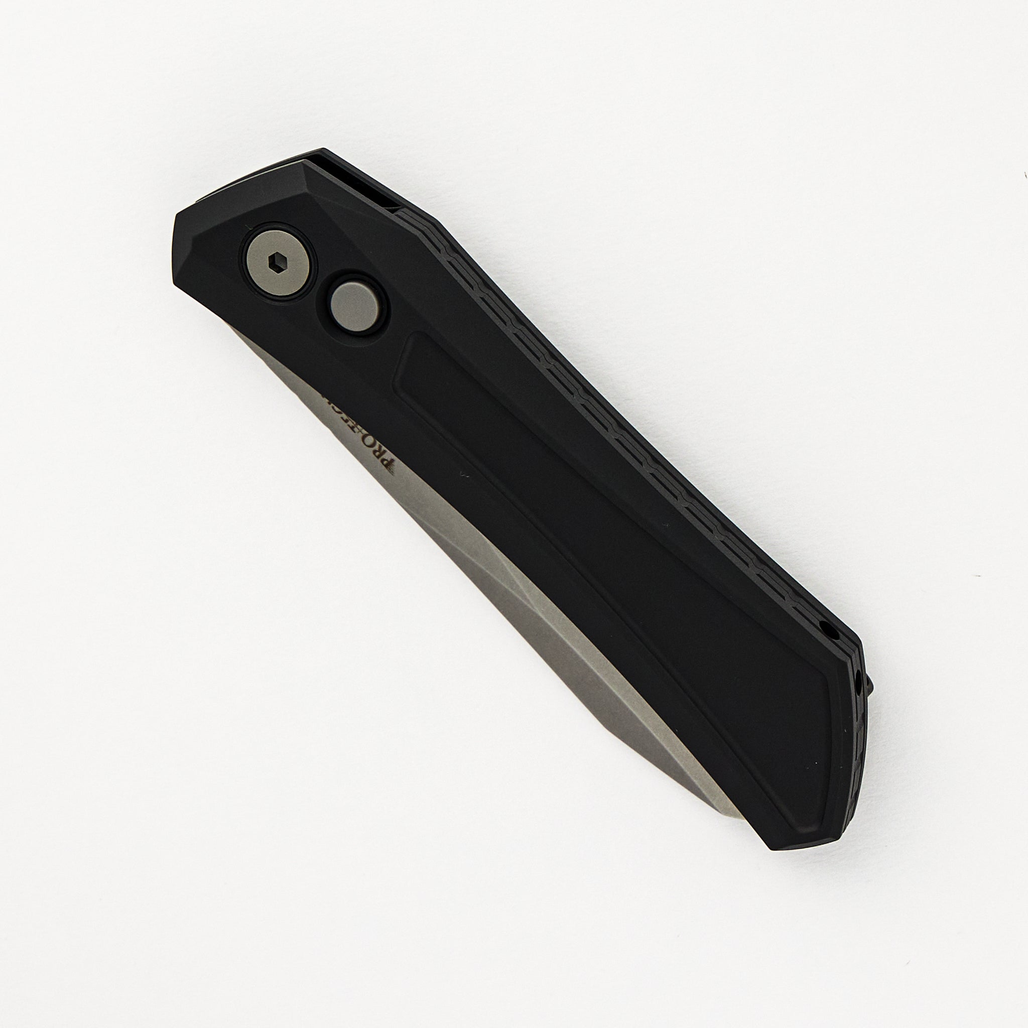 Oligarch - Black Aluminum Handle - Stonwashed Blade DS101 (Sinkevich Design)